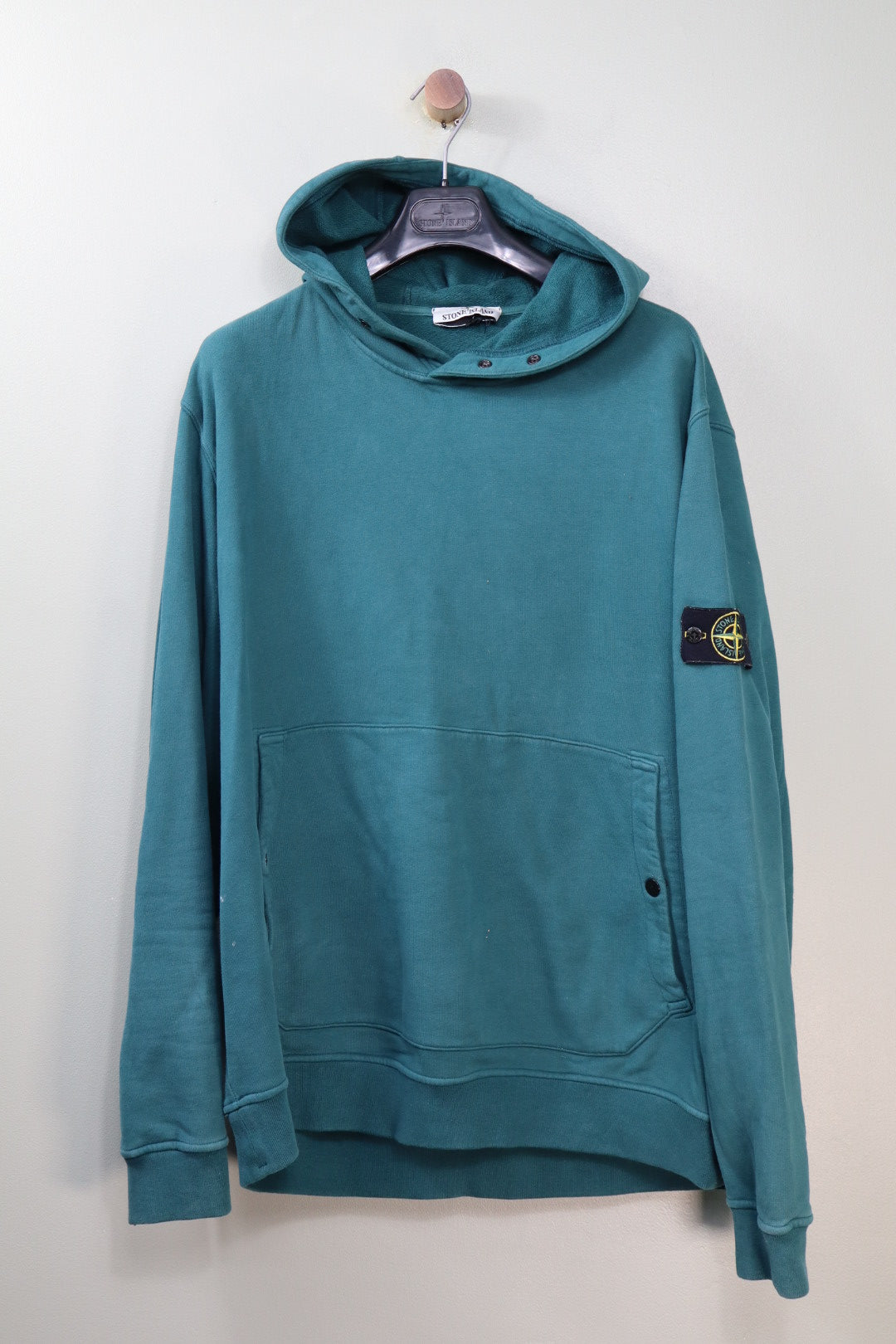 Stone Island Teal Green Hoodie