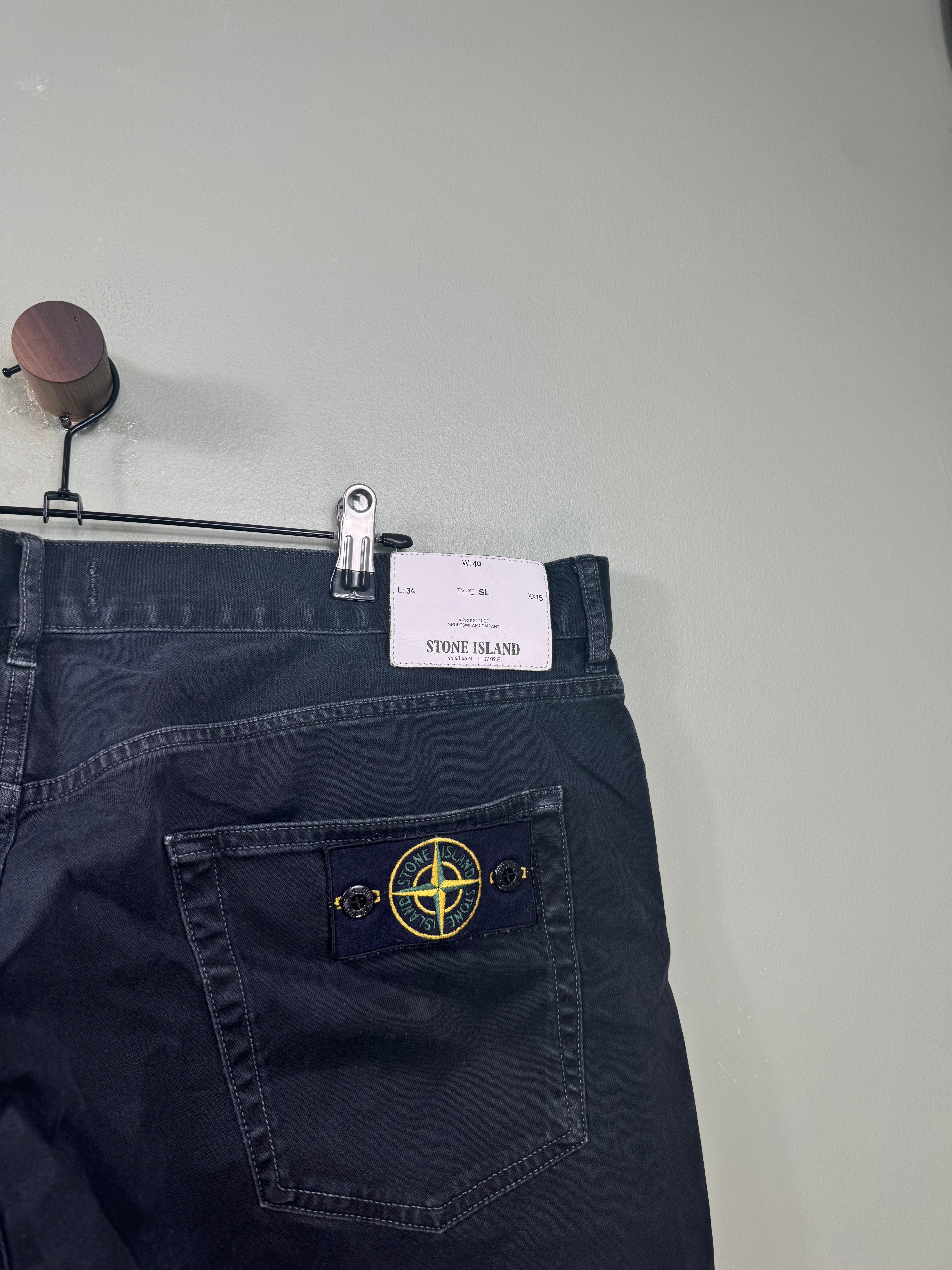 Stone Island Black SL Chinos