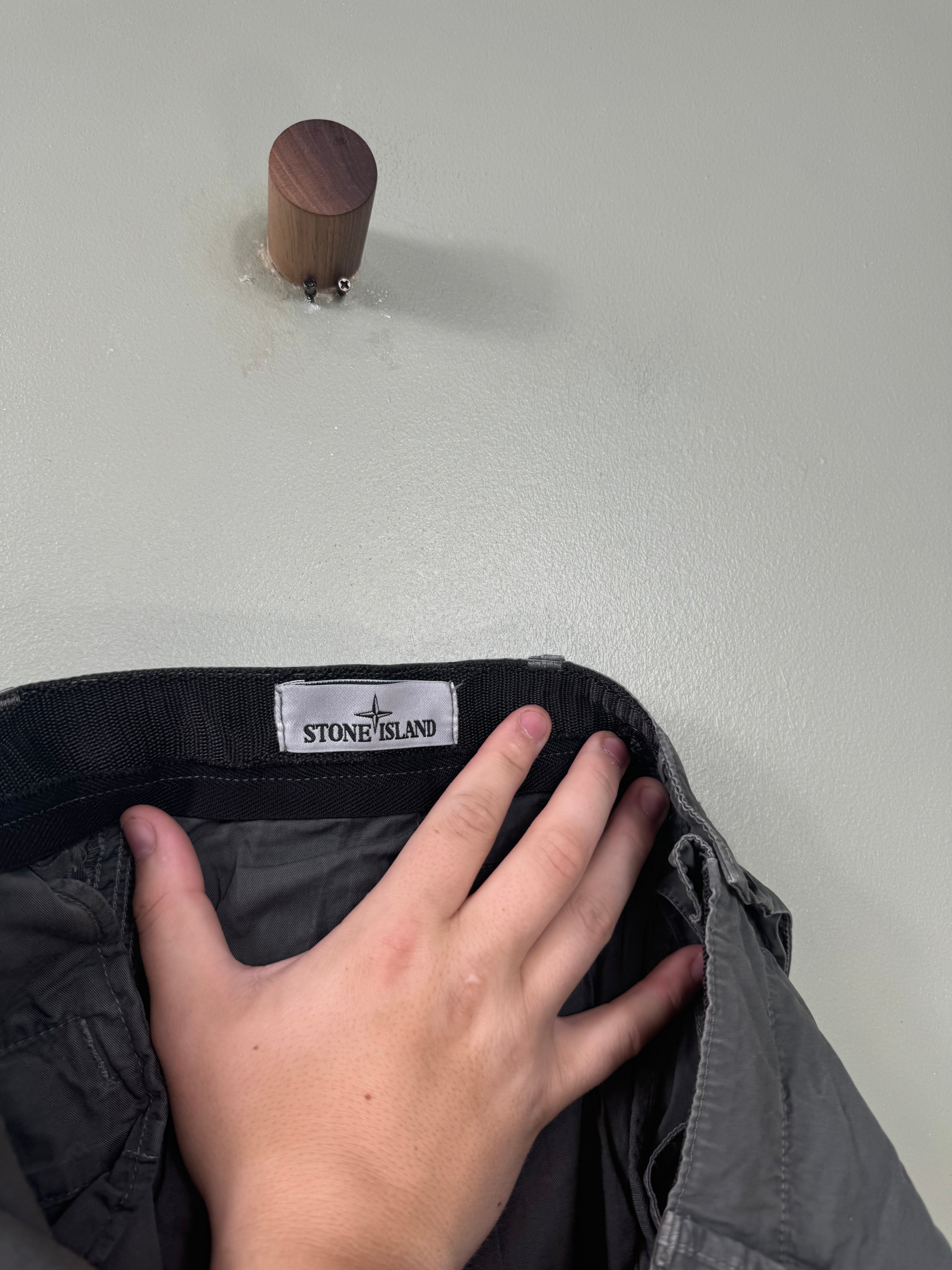 Stone Island Charcoal SL Cargo Shorts