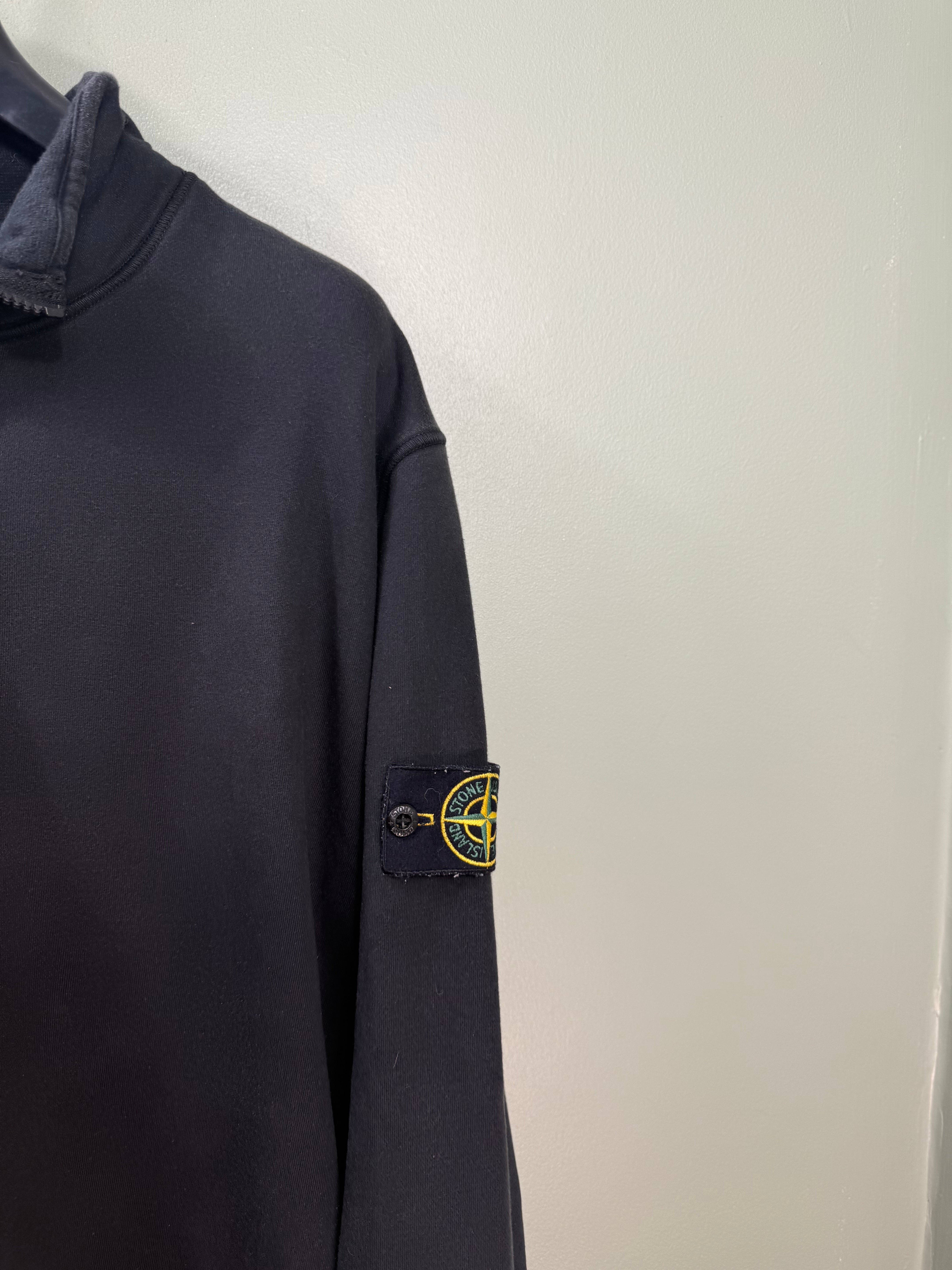 Stone Island Black 1/4 Zip Jumper