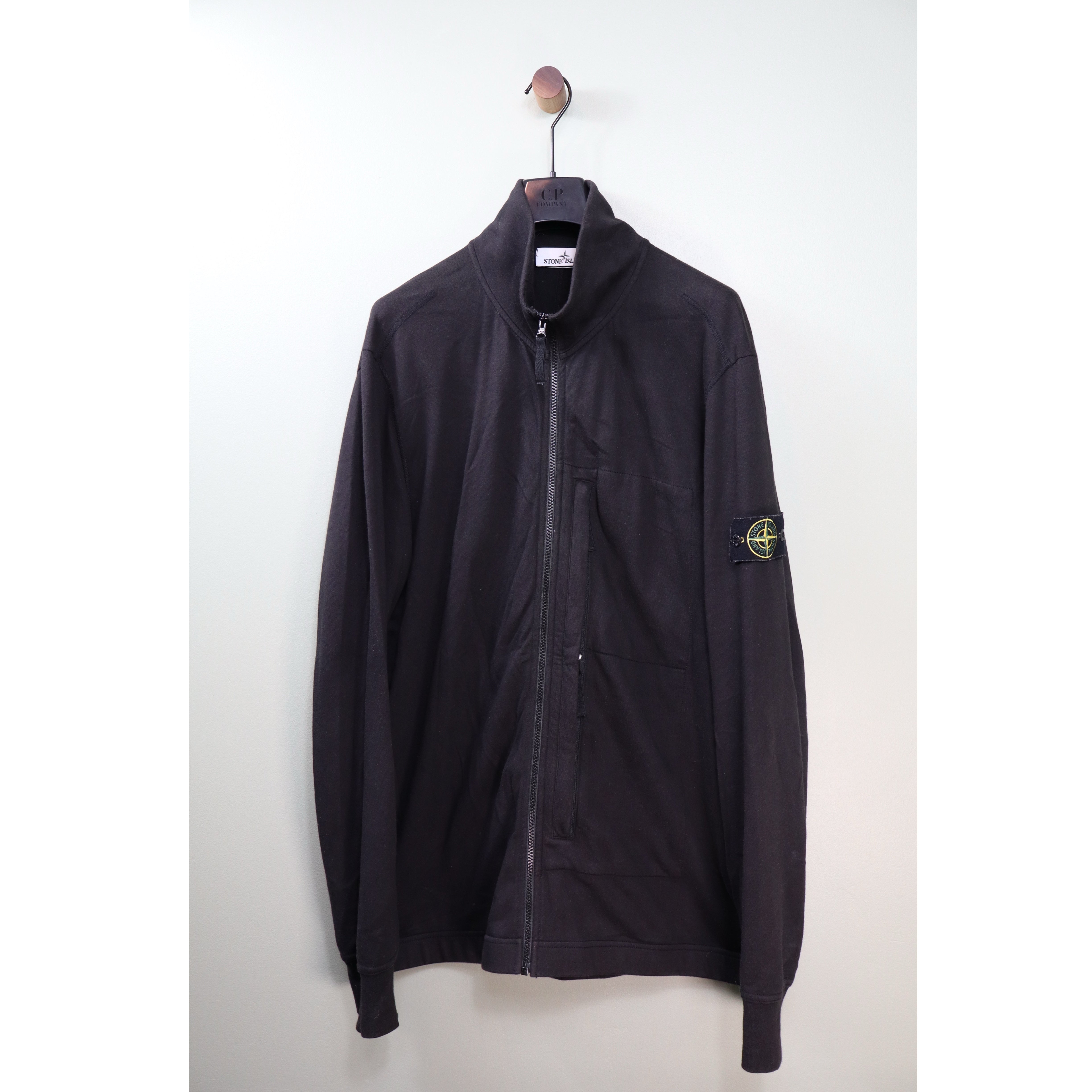 Stone Island Black Zipped Jumper