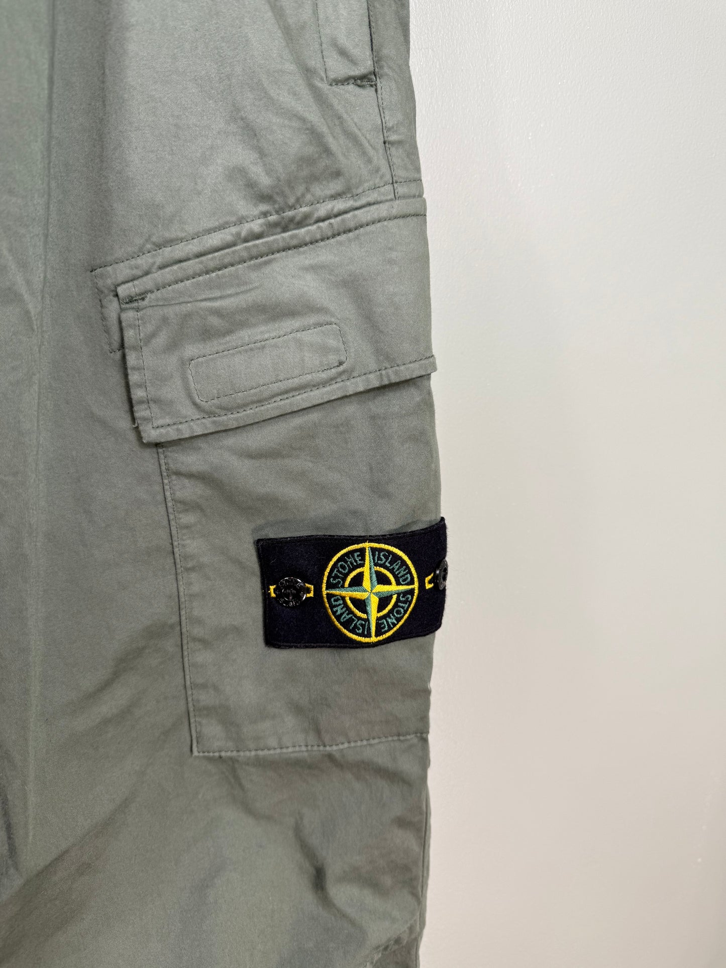Stone Island Green RE-T Cargo Bottoms