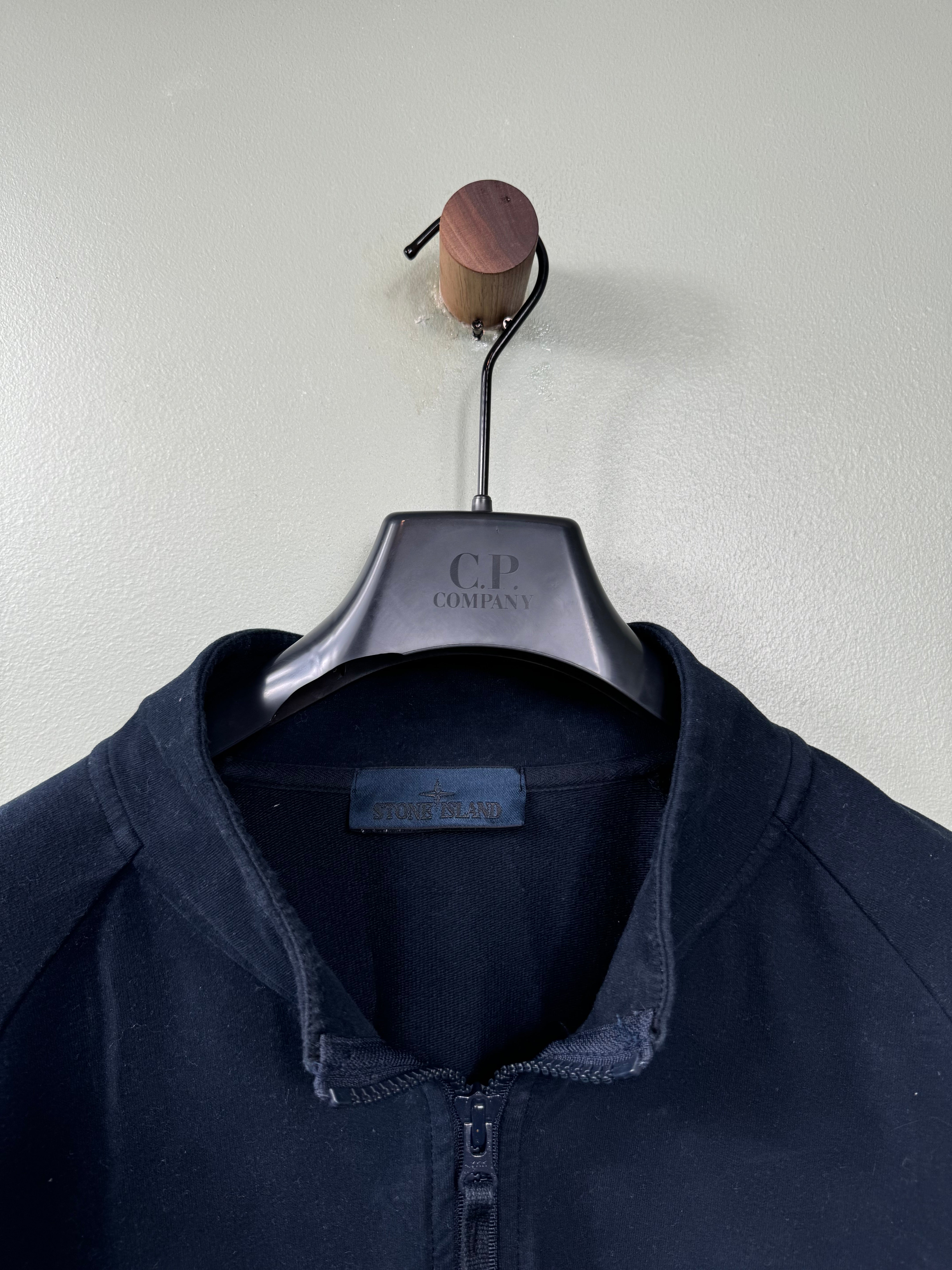 Stone Island Navy Ghost Zip Jumper