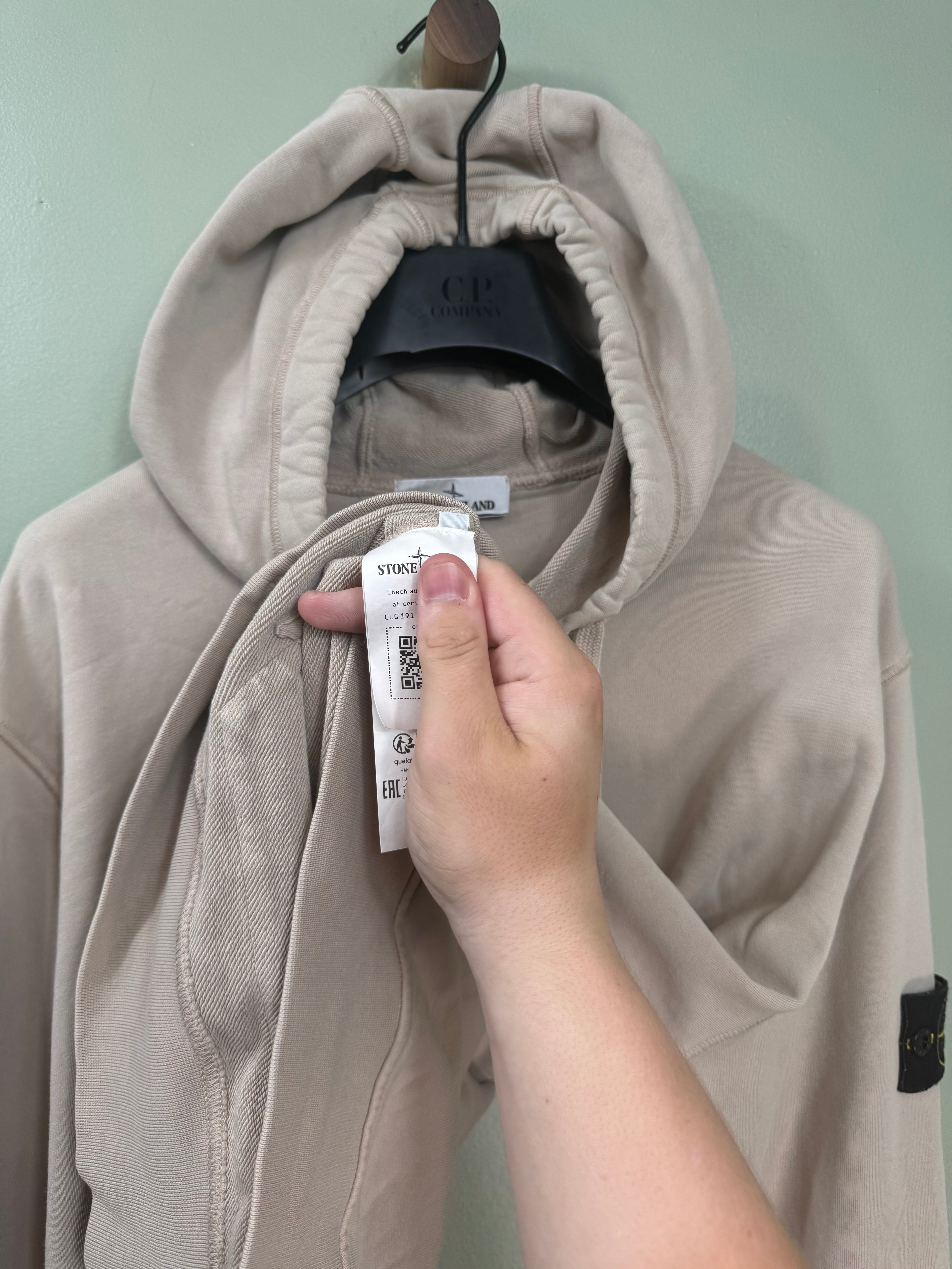 Stone Island Beige Hoodie