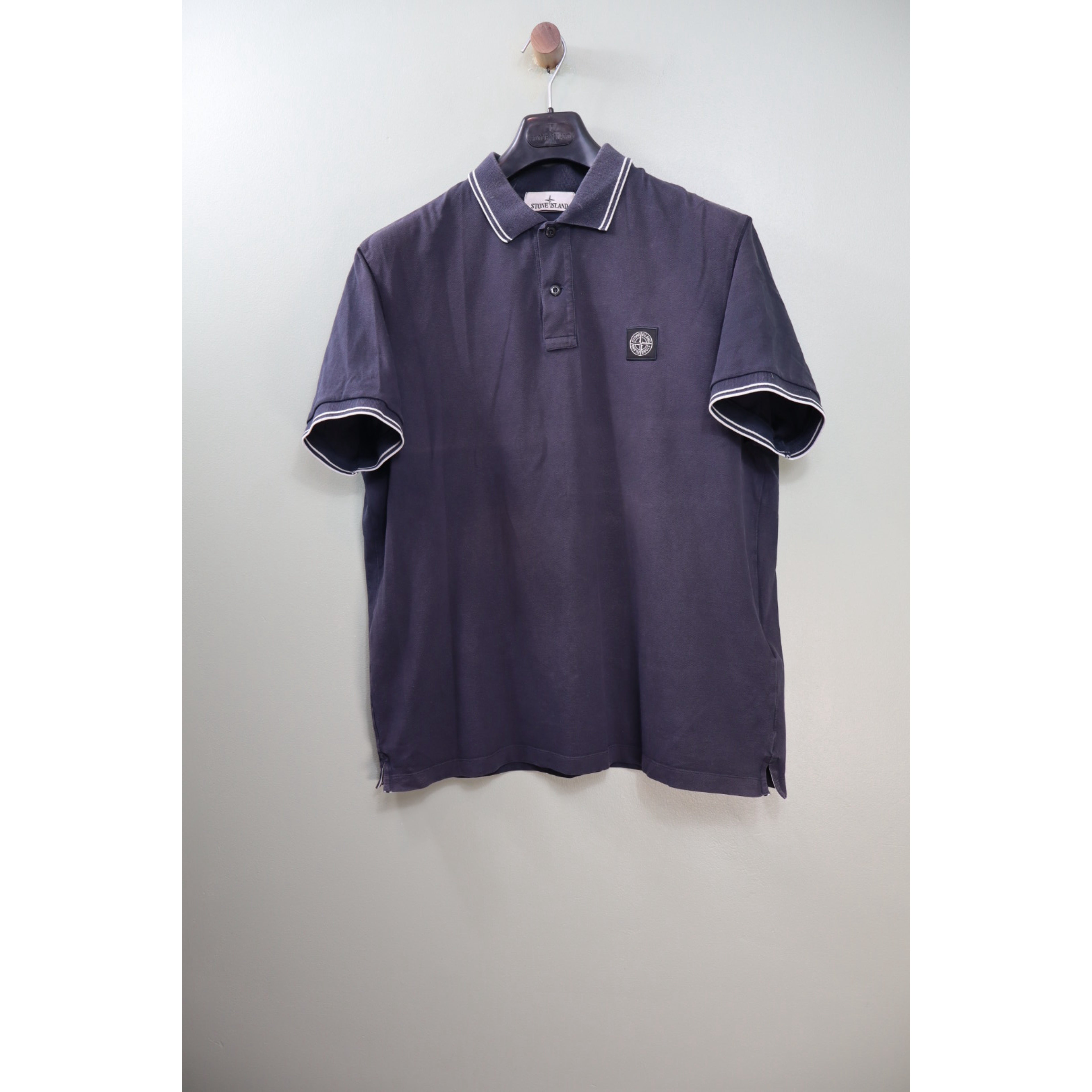 Stone Island Navy Slim Fit Polo
