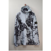 Stone Island Light Blue Earth Camo 1/4 Zip Hoodie