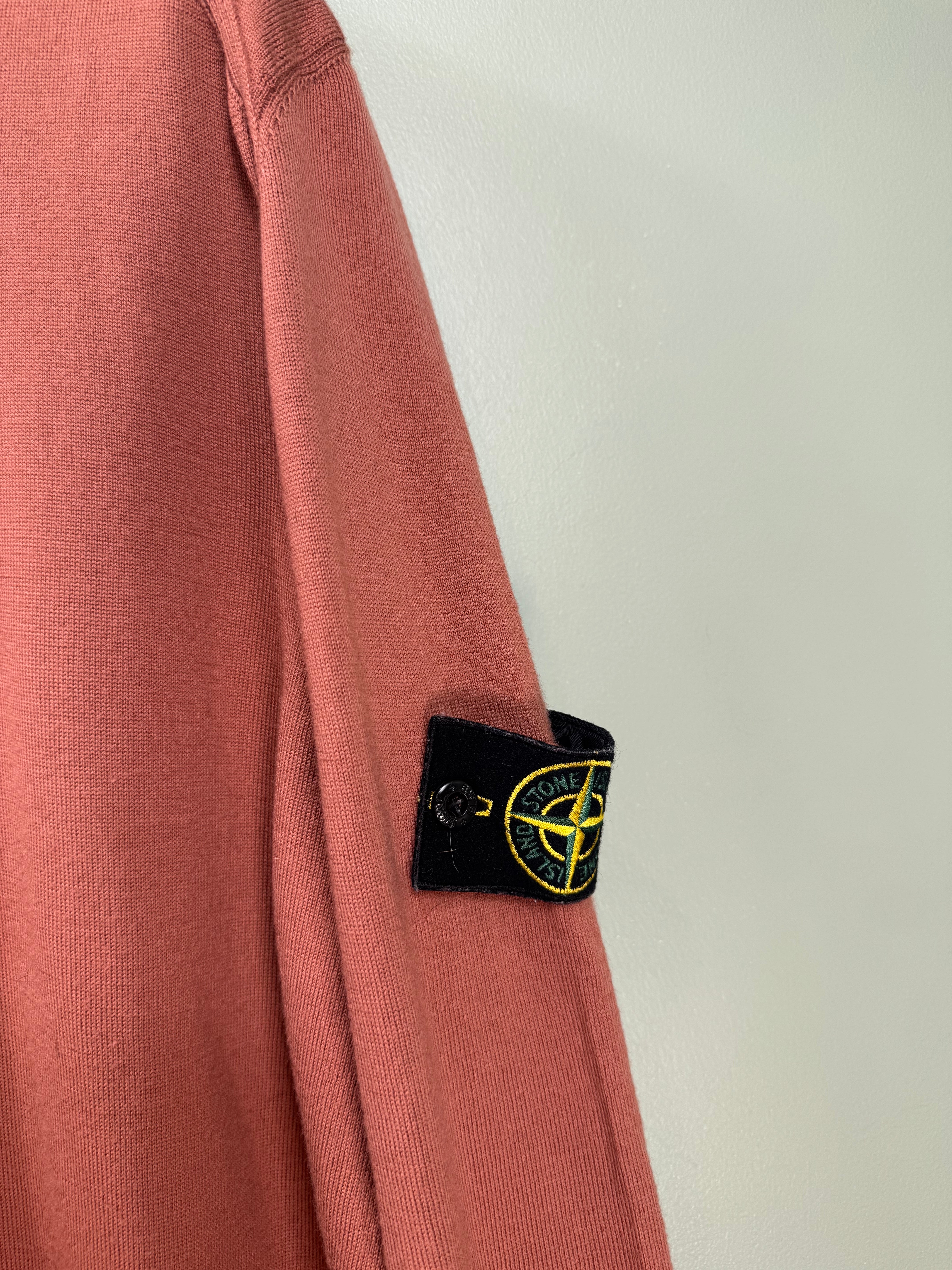 Stone Island Orange Knit Jumper