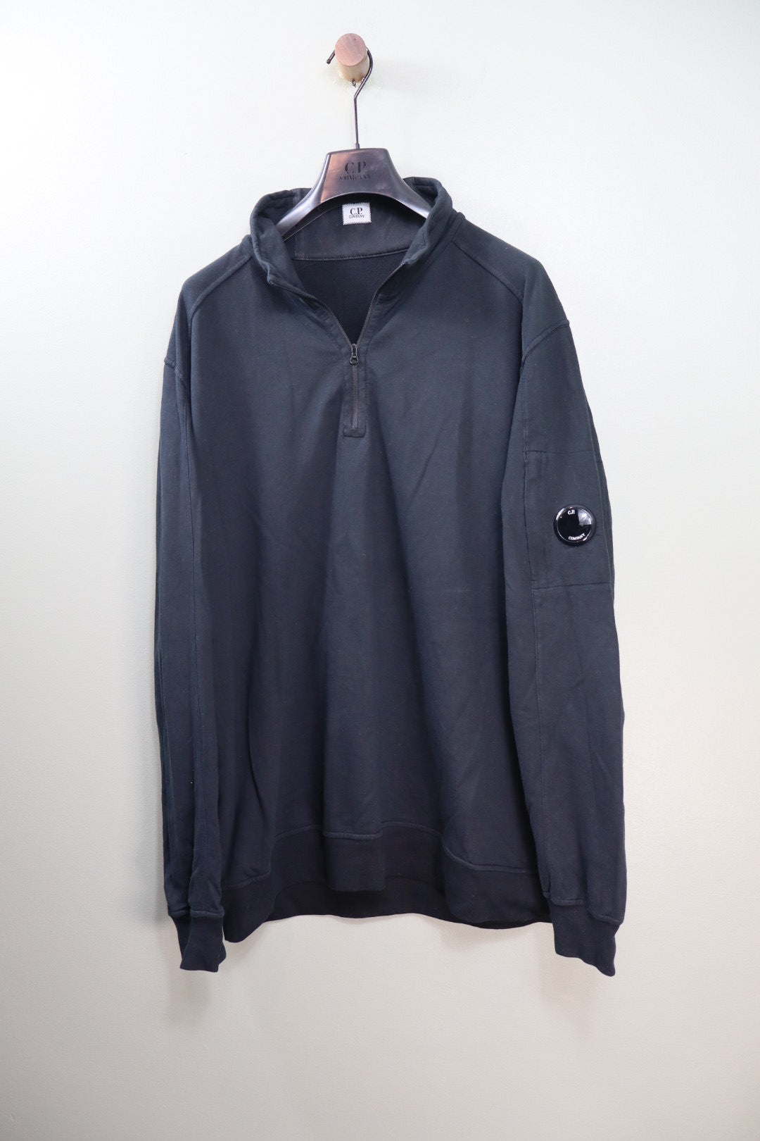 C.P. Company Black 1/4 Zip Jumper