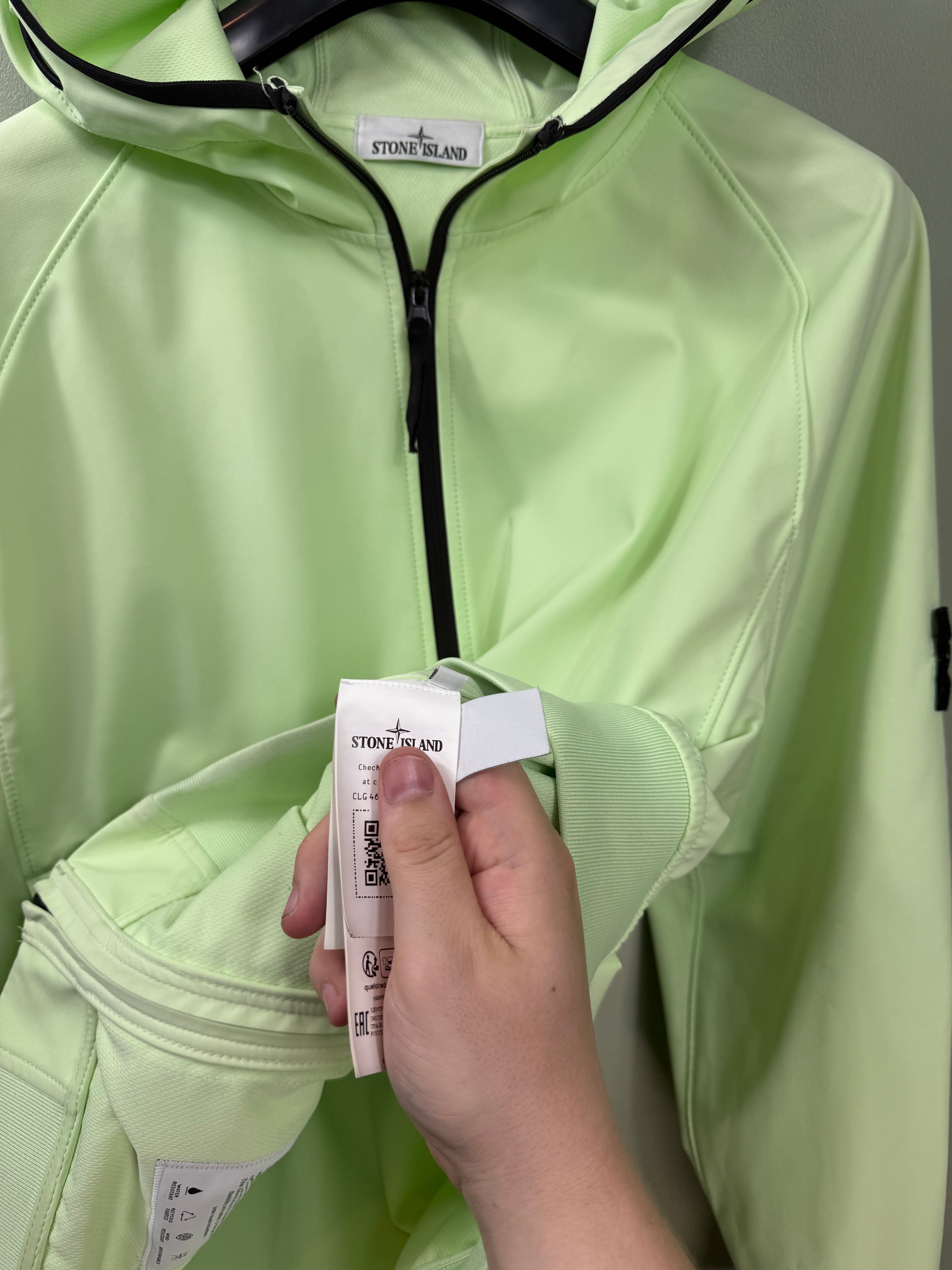 Stone Island Pastel Green Soft Shell Jacket