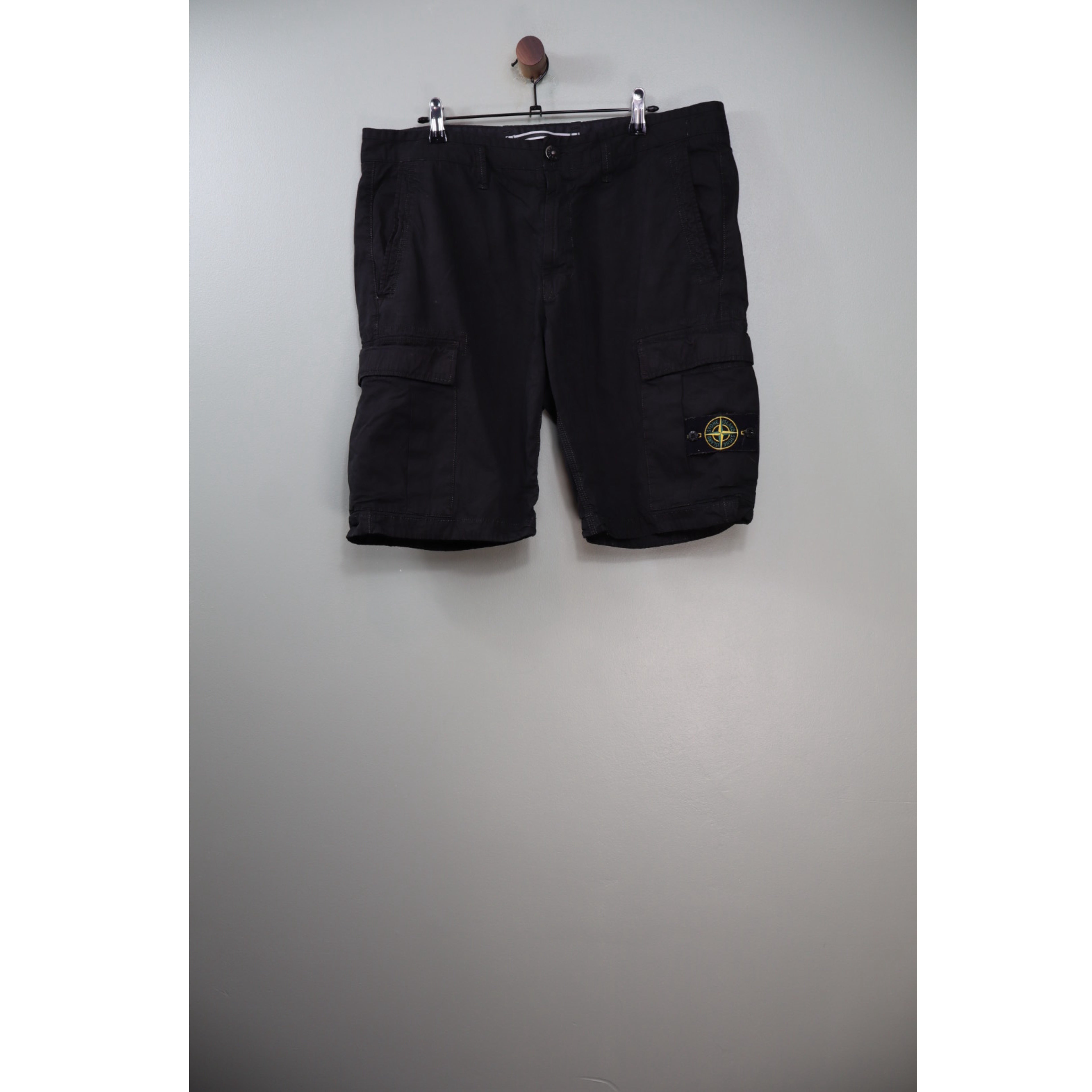 Stone Island Black SL Cargo Shorts