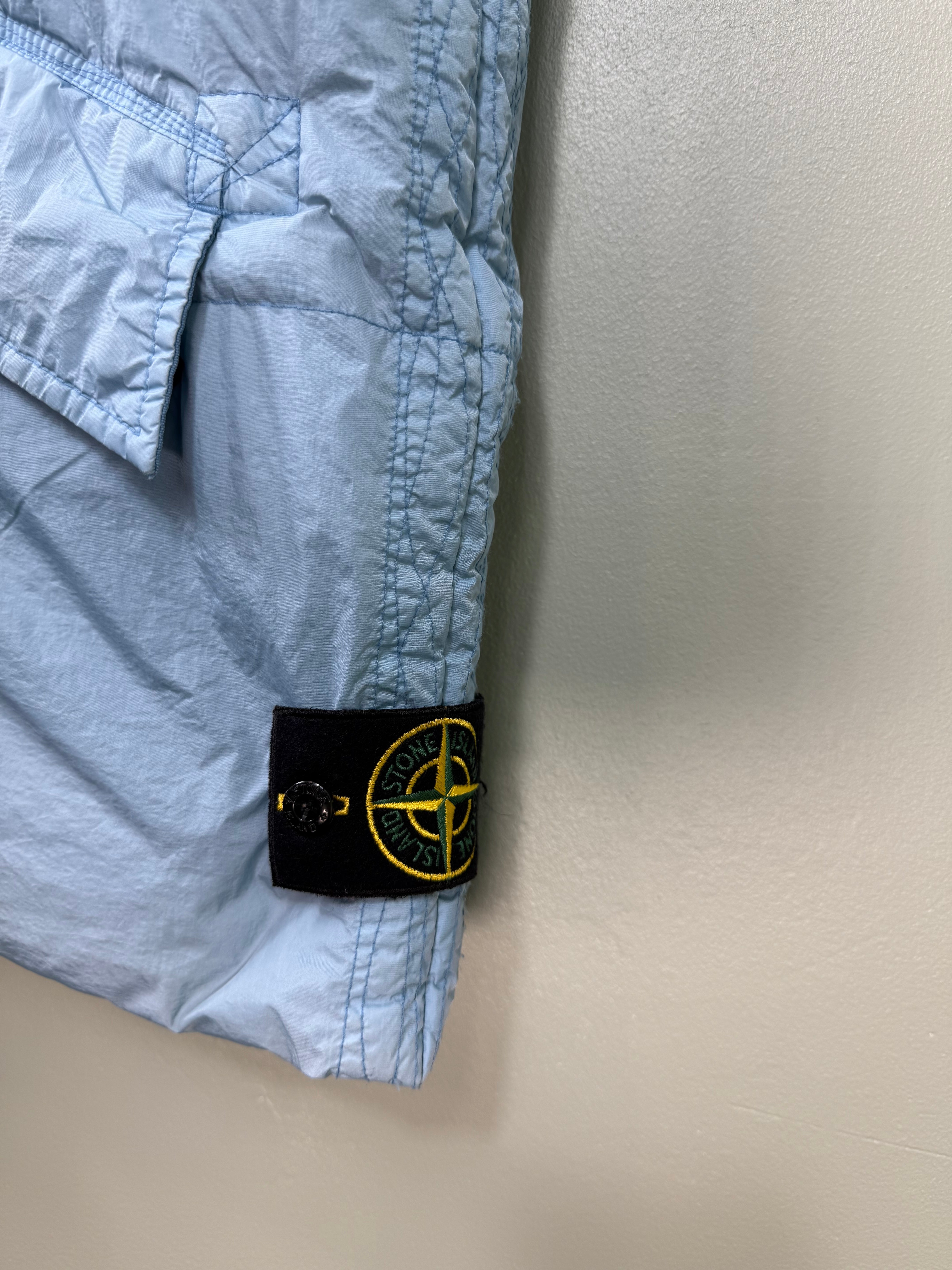Stone Island Baby Blue Crinkle Reps Down Gilet