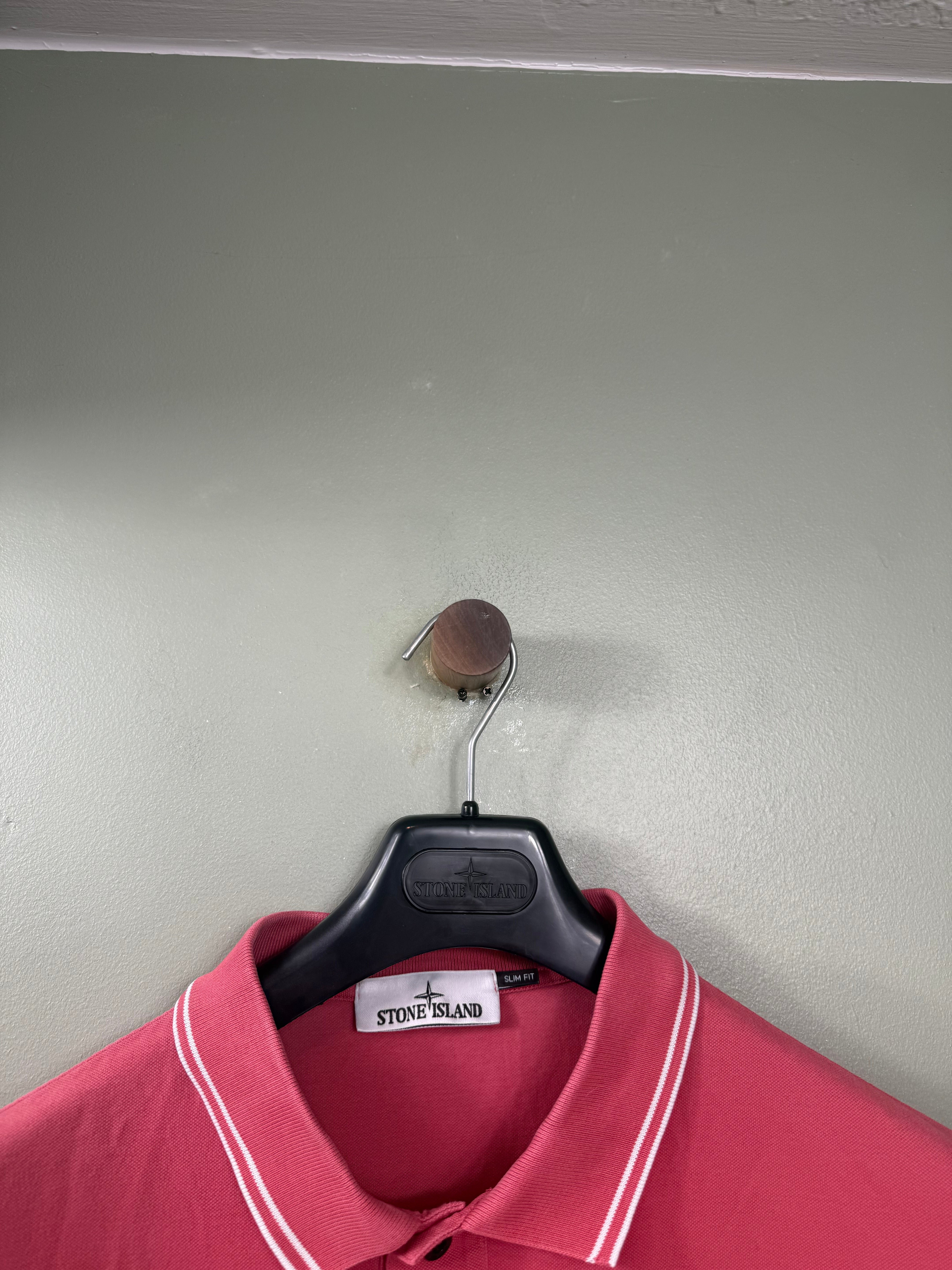 Stone Island Pink Slim Fit Polo