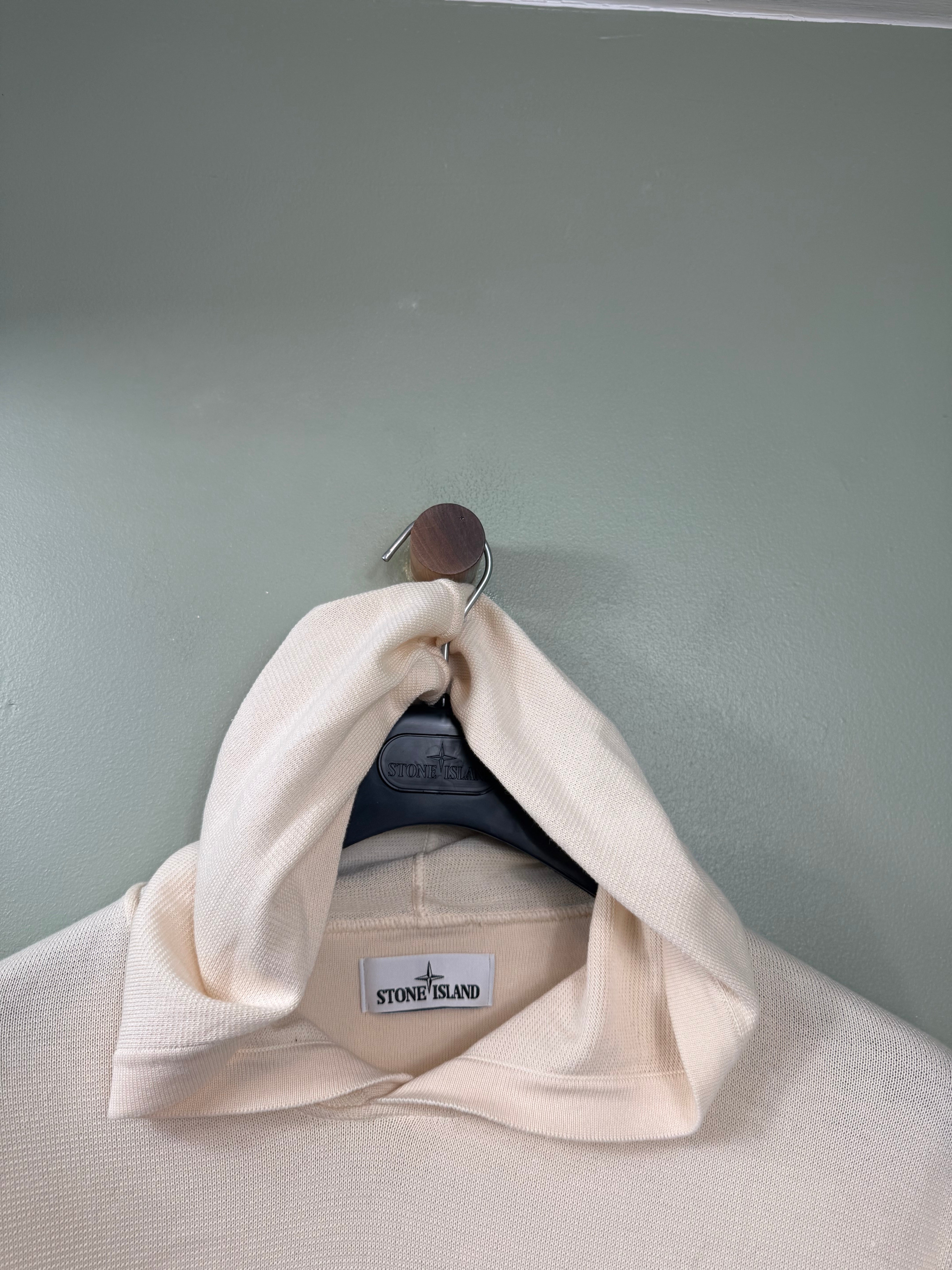 Stone Island Beige Knit Hoodie