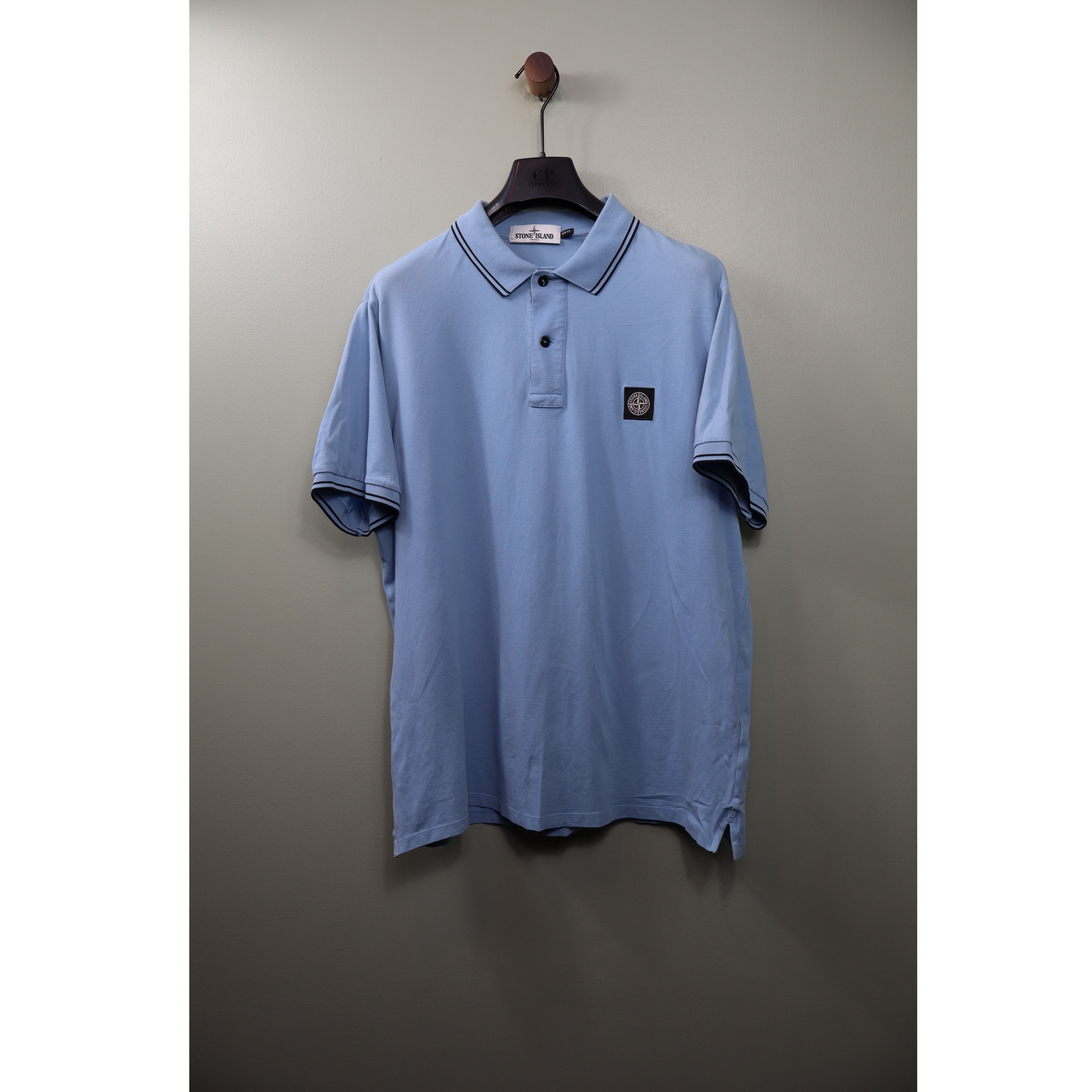 Stone Island Blue Polo Shirt