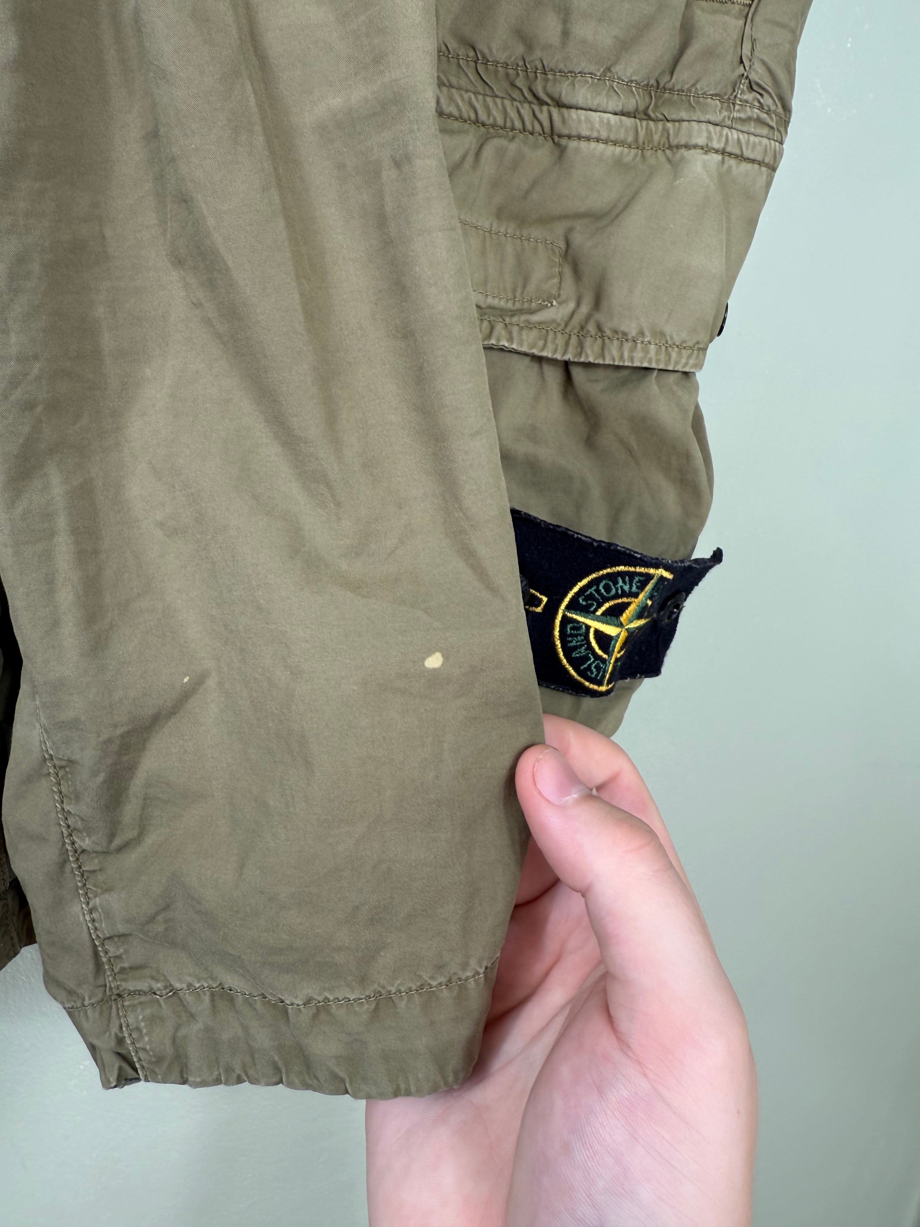 Stone Island Khaki RE Cargo Shorts