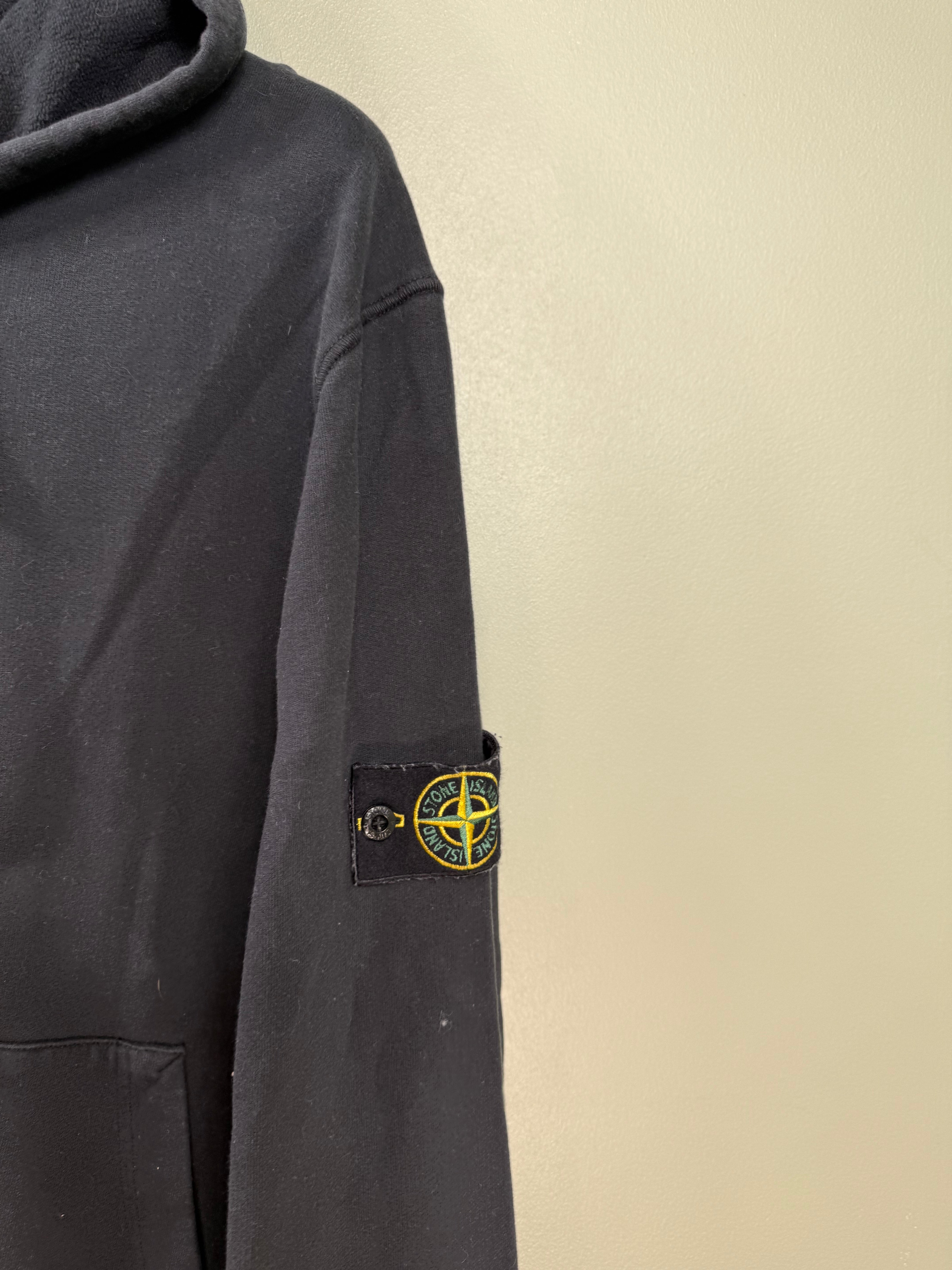 Stone Island Black Zipped Hoodie