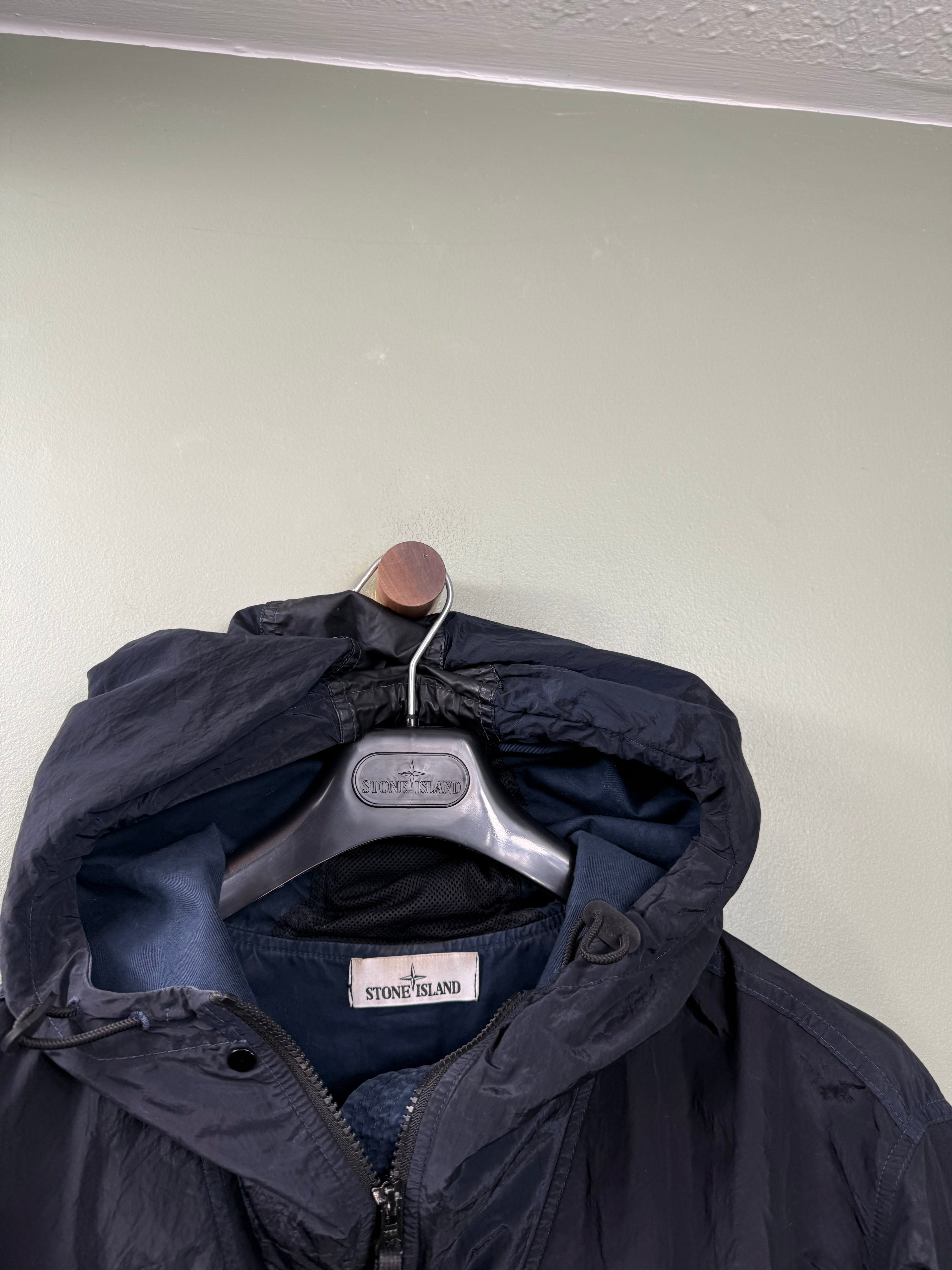 Stone Island Navy Nylon Metal Jacket