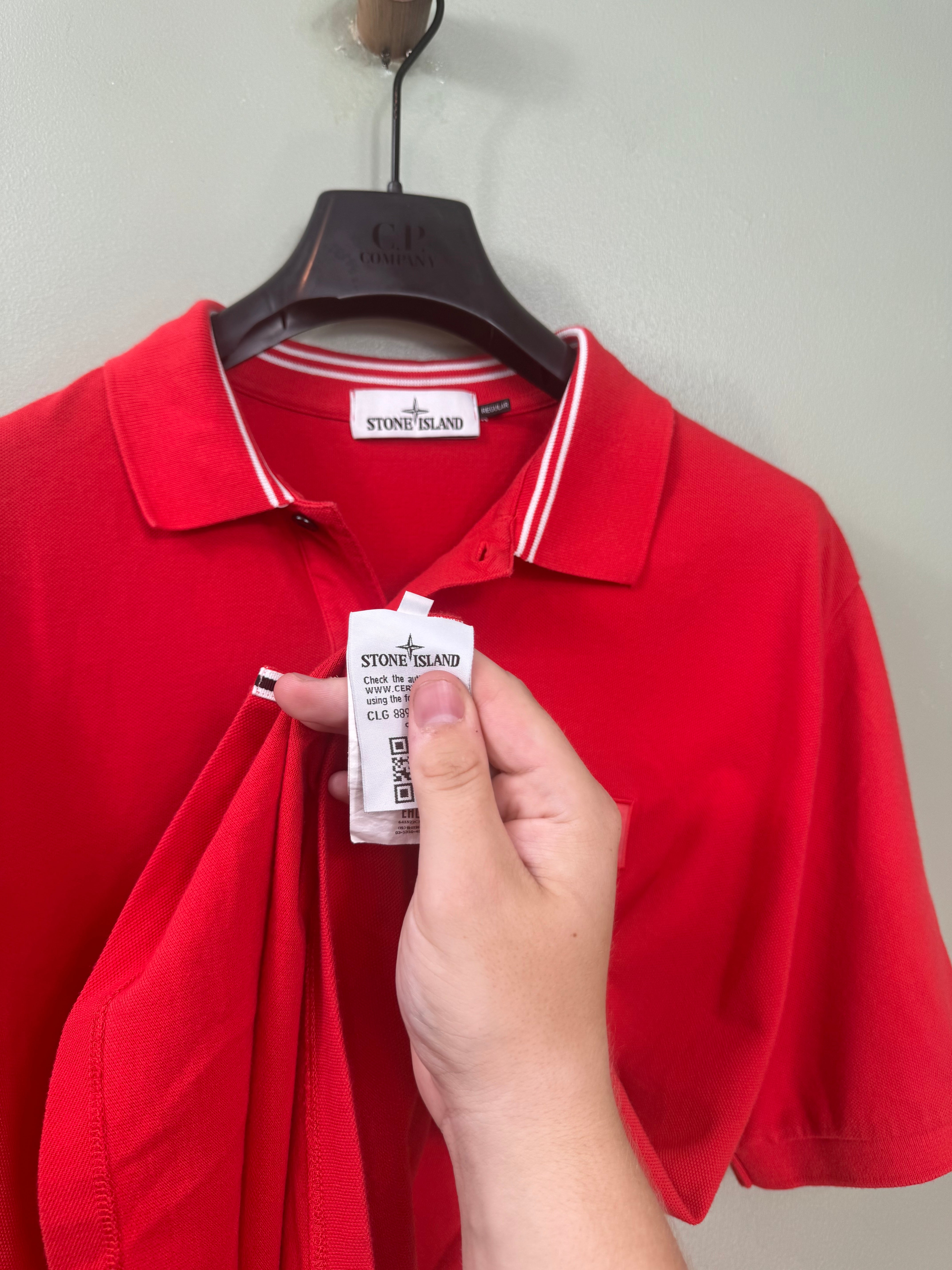 Stone Island Red Polo