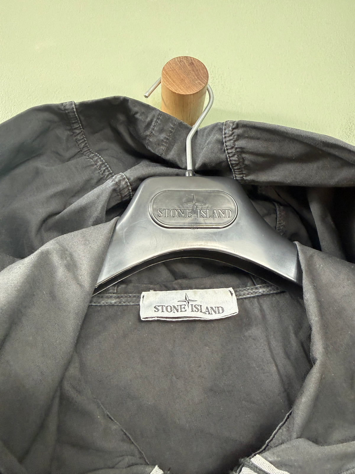 Stone Island Black Hooded Overshirt