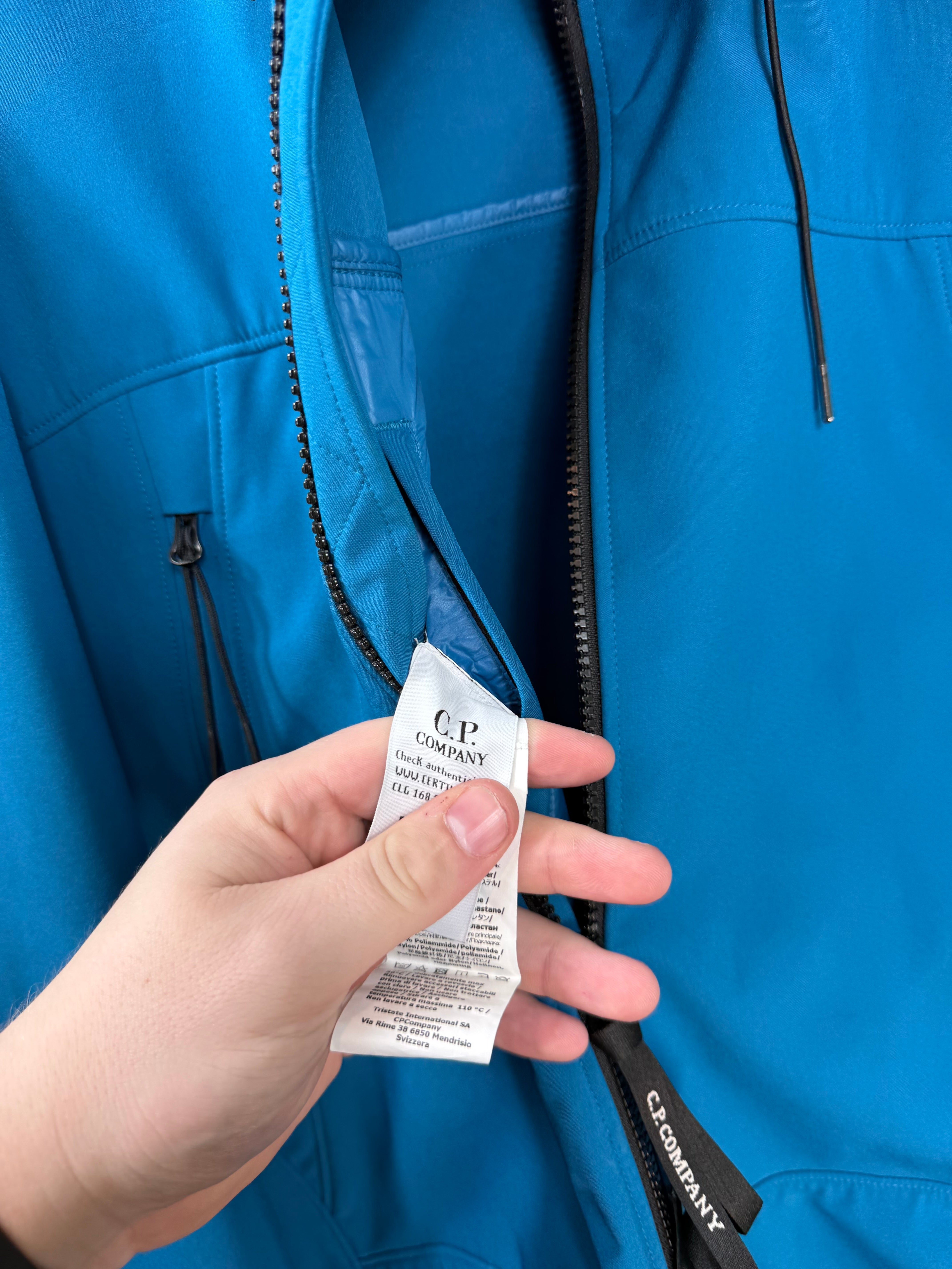 C.P. Company Blue Soft Shell Jacket