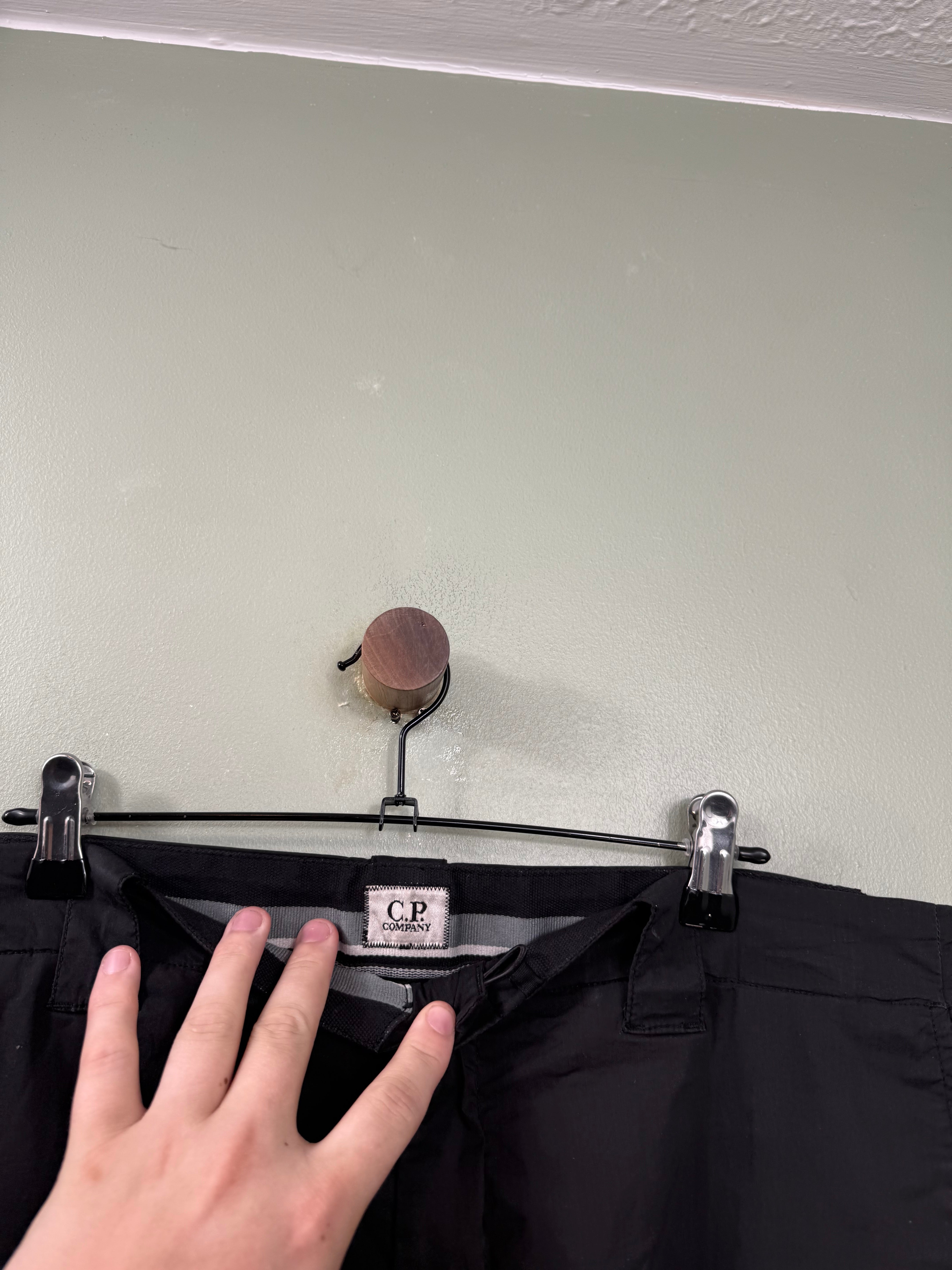C.P. Company Black Cargo Bottoms