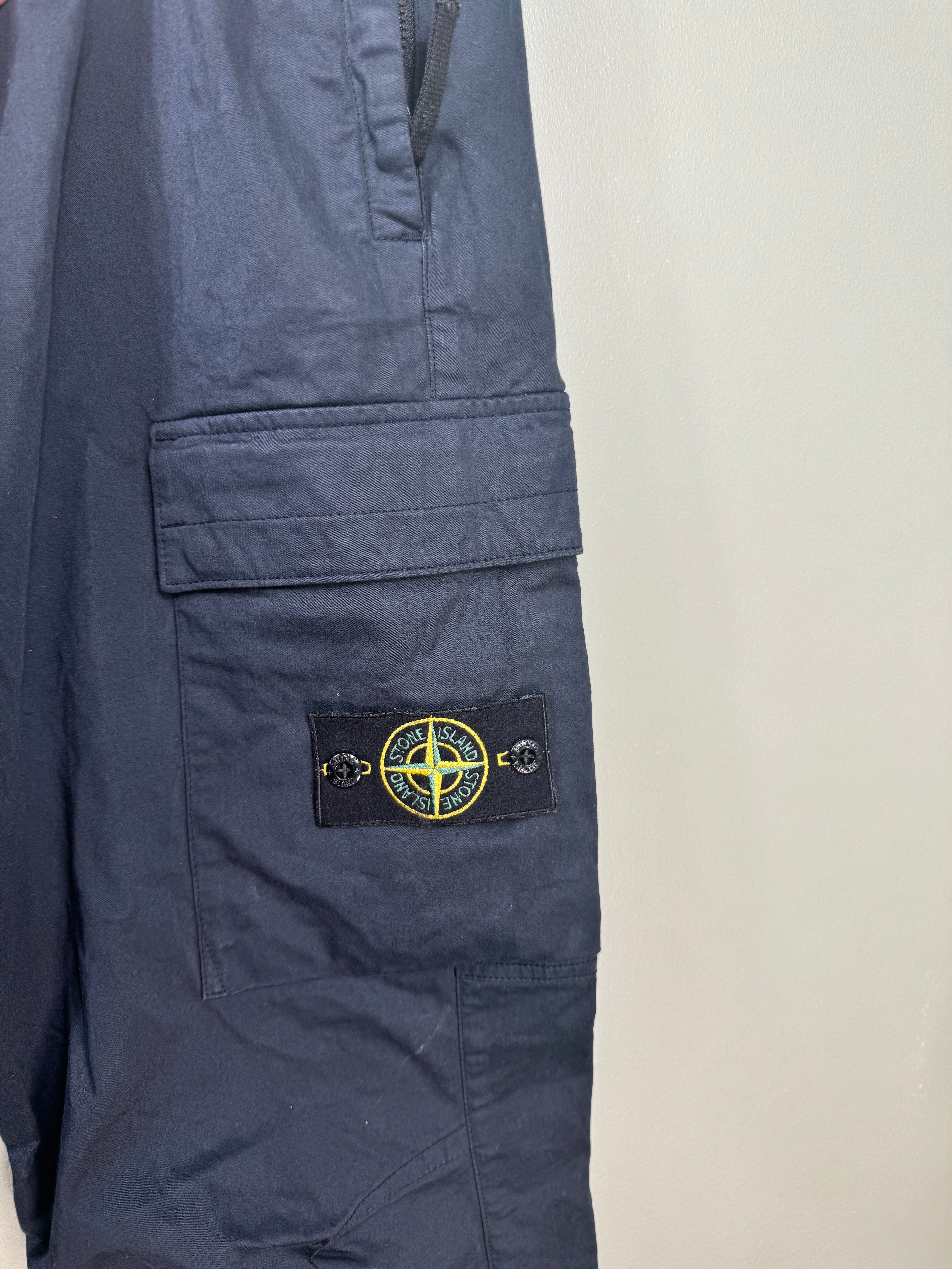 Stone Island Navy RE-T Cargo Bottoms