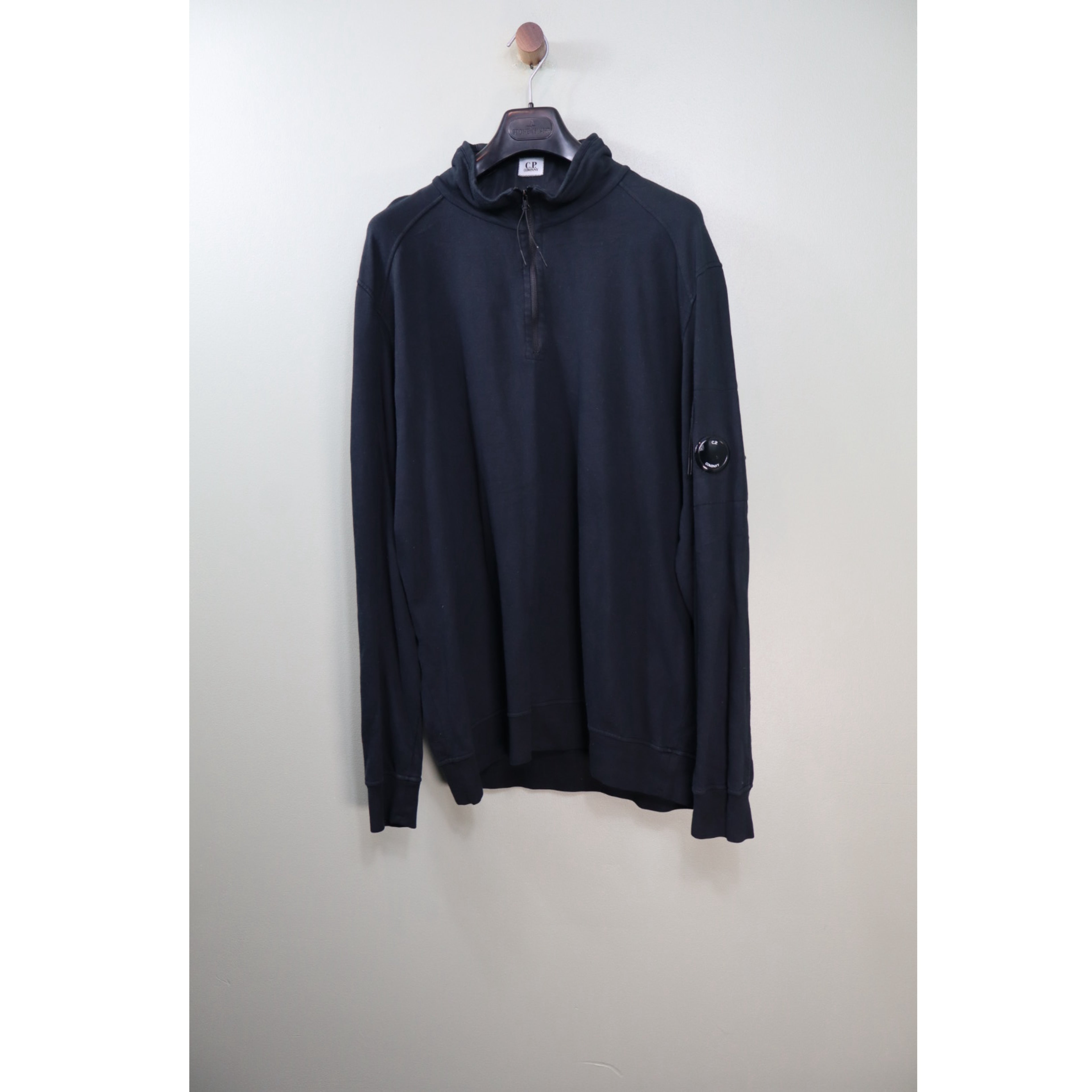 C.P. Company Black 1/4 Zip Jumper