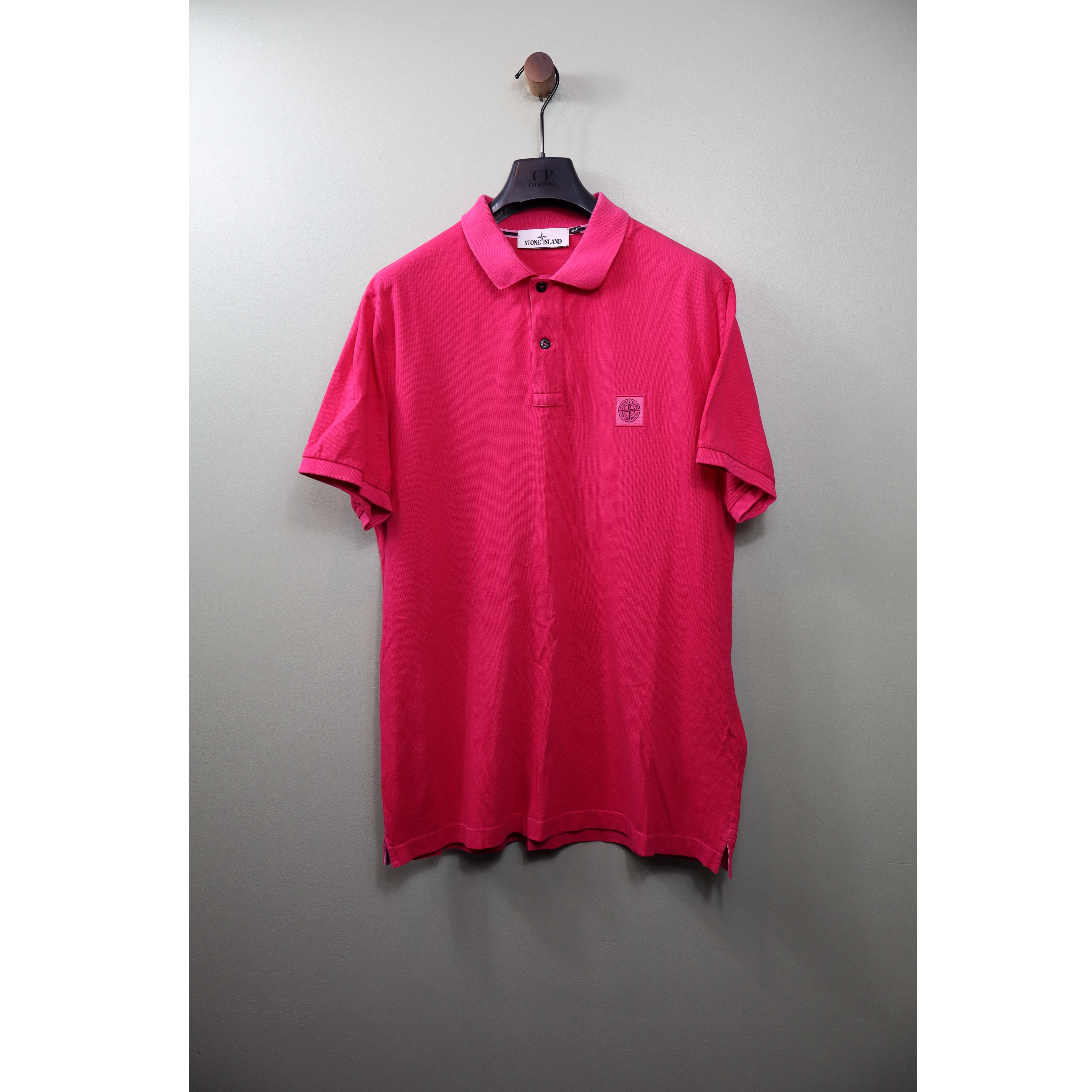 Stone Island Hot Pink Polo Shirt