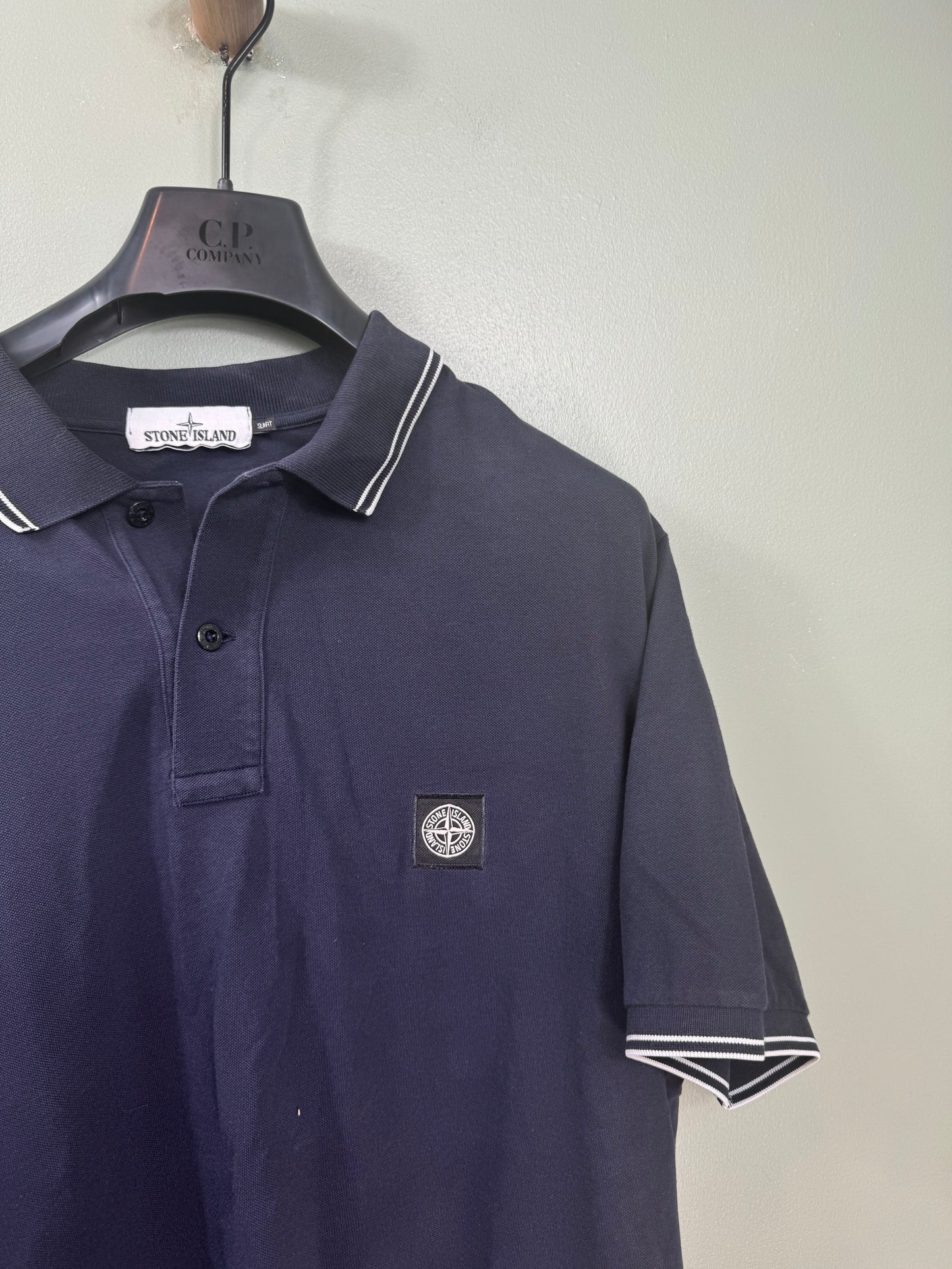 Stone Island Navy Slim Polo