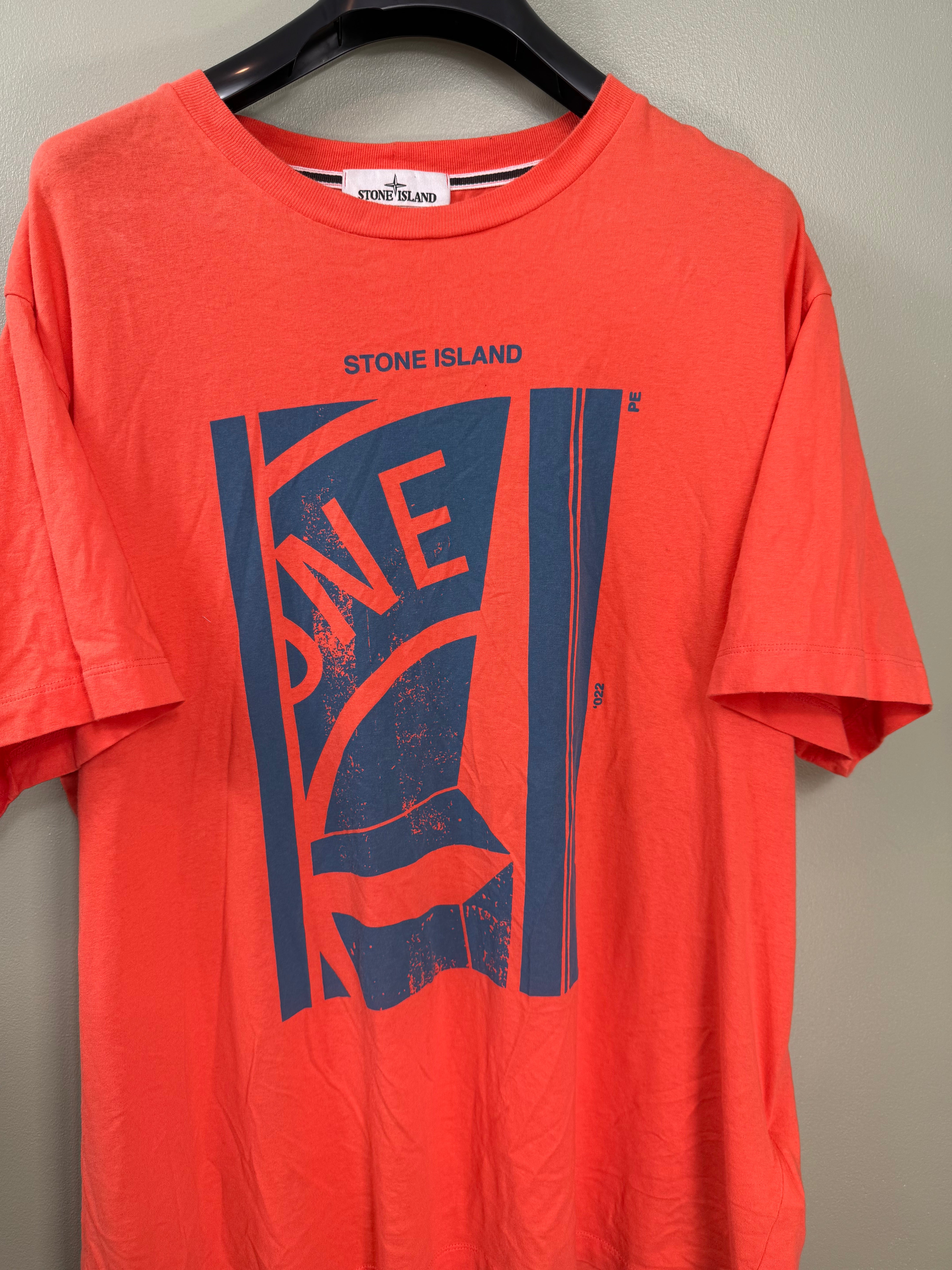 Stone Island Orange T-Shirt