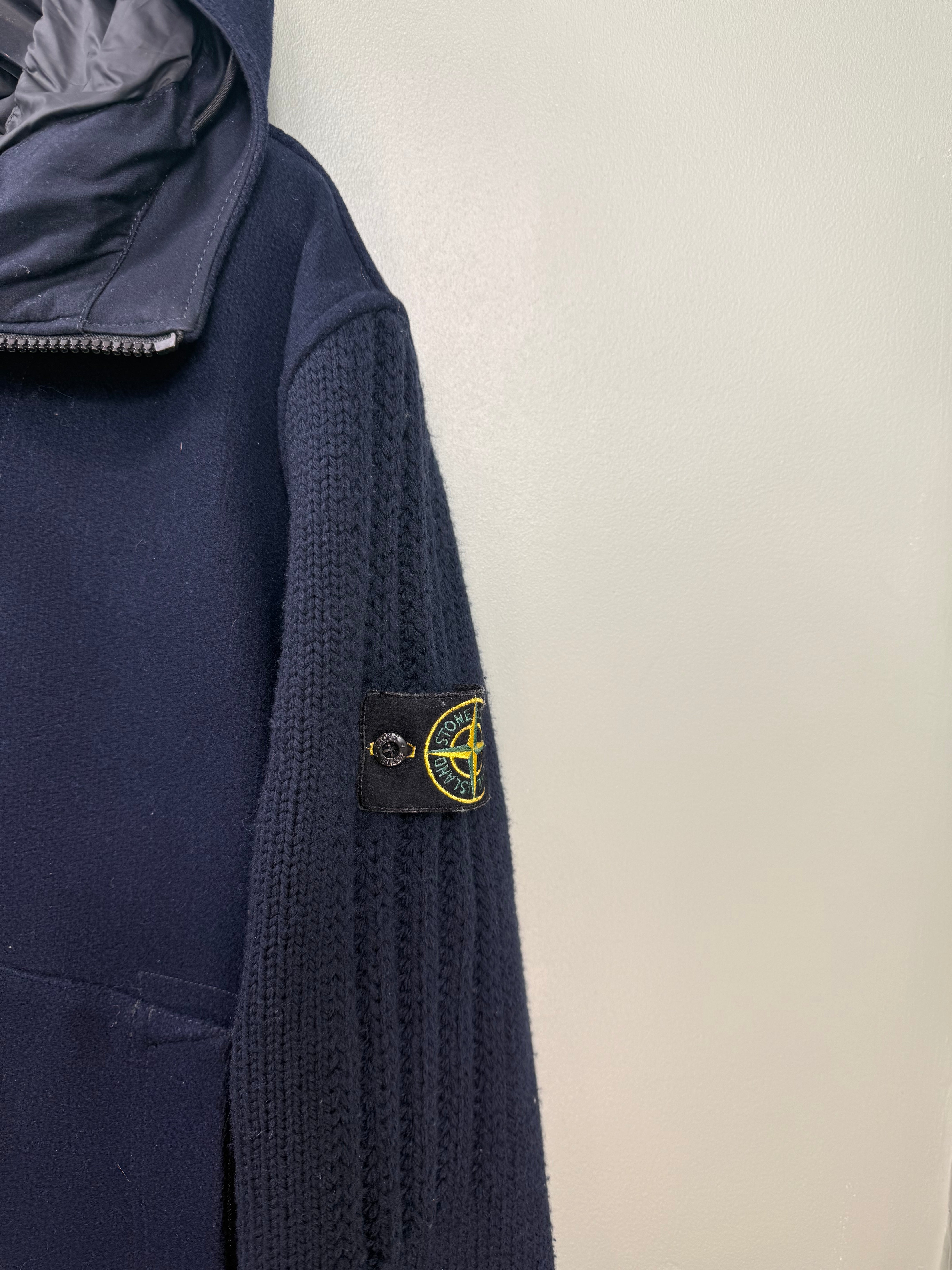Stone Island Navy Panno Speciale Knit Primaloft Jacket
