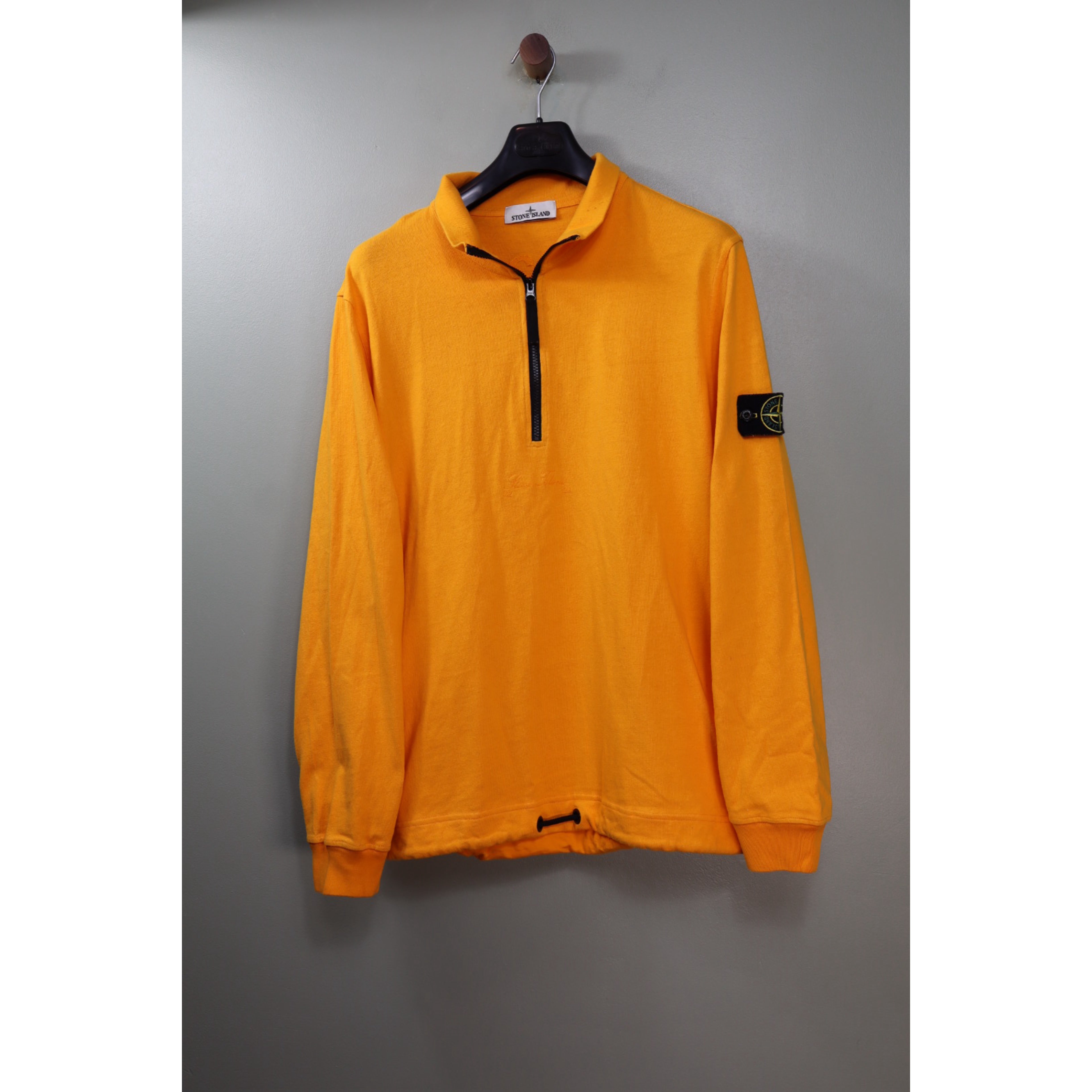 Stone Island Orange Anniversary 1/4 Zip Jumper