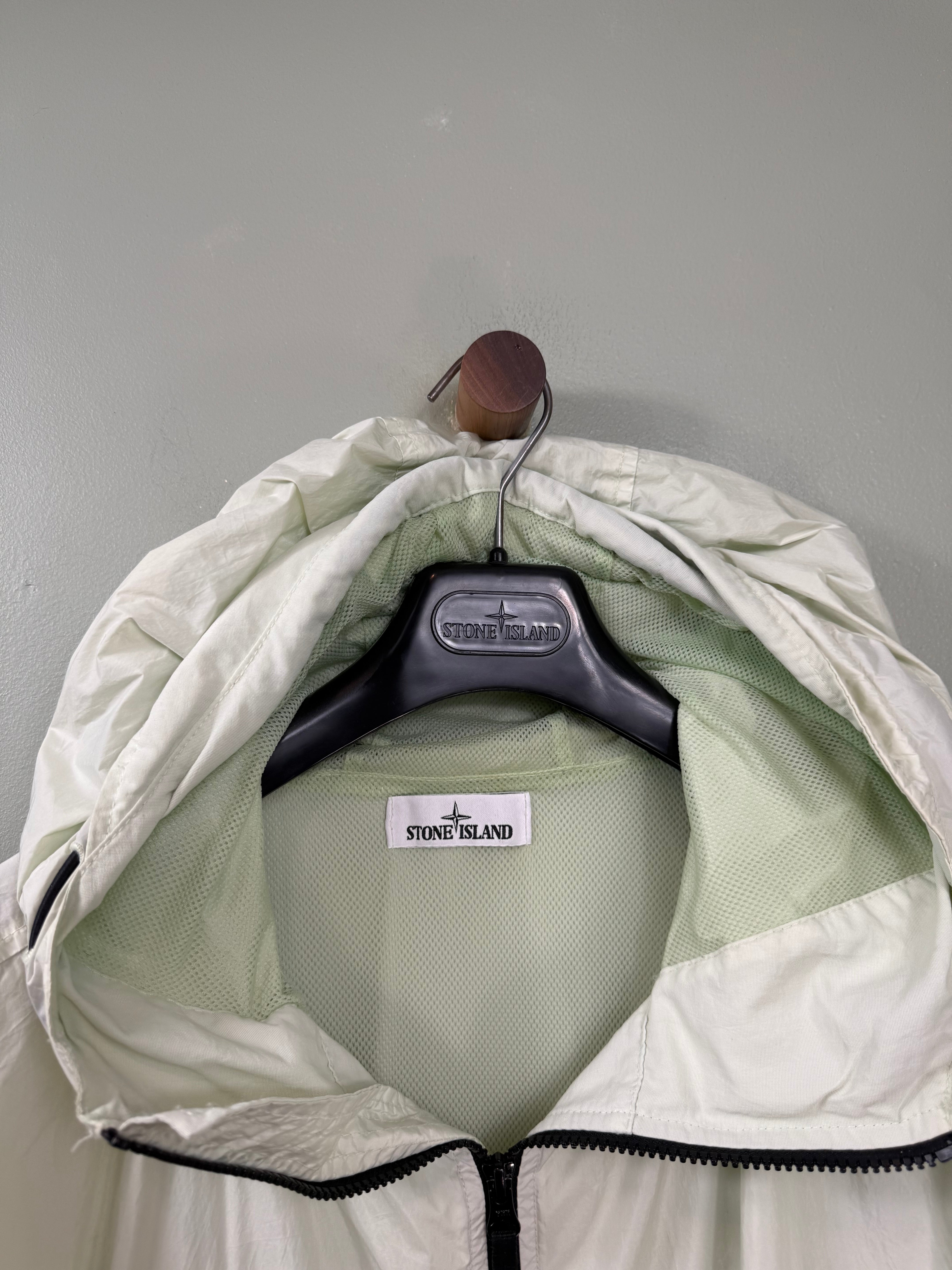 Stone Island Pastel Green Crinkle Reps Jacket