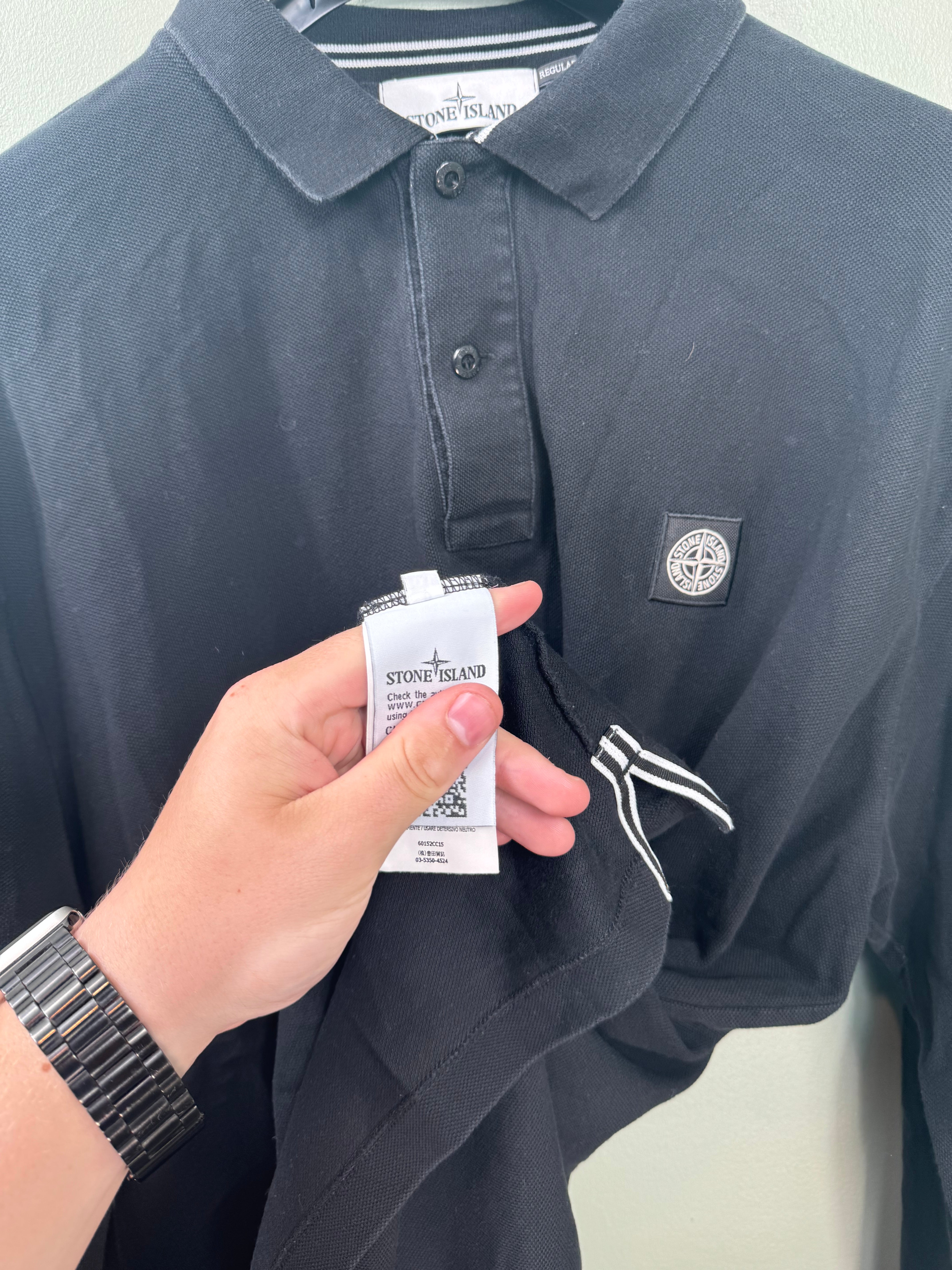 Stone Island Black Polo
