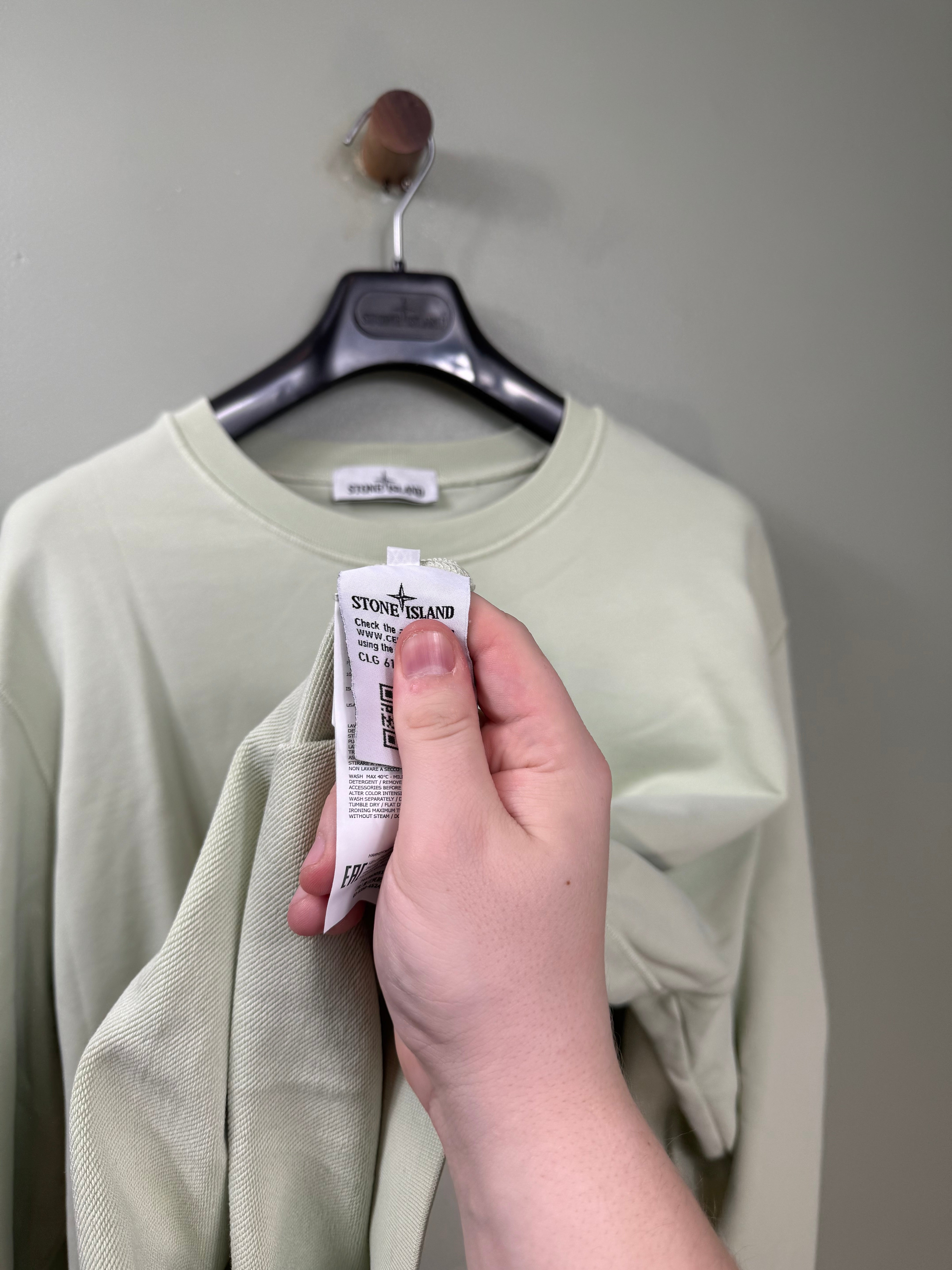 Stone Island Pastel Green Jumper