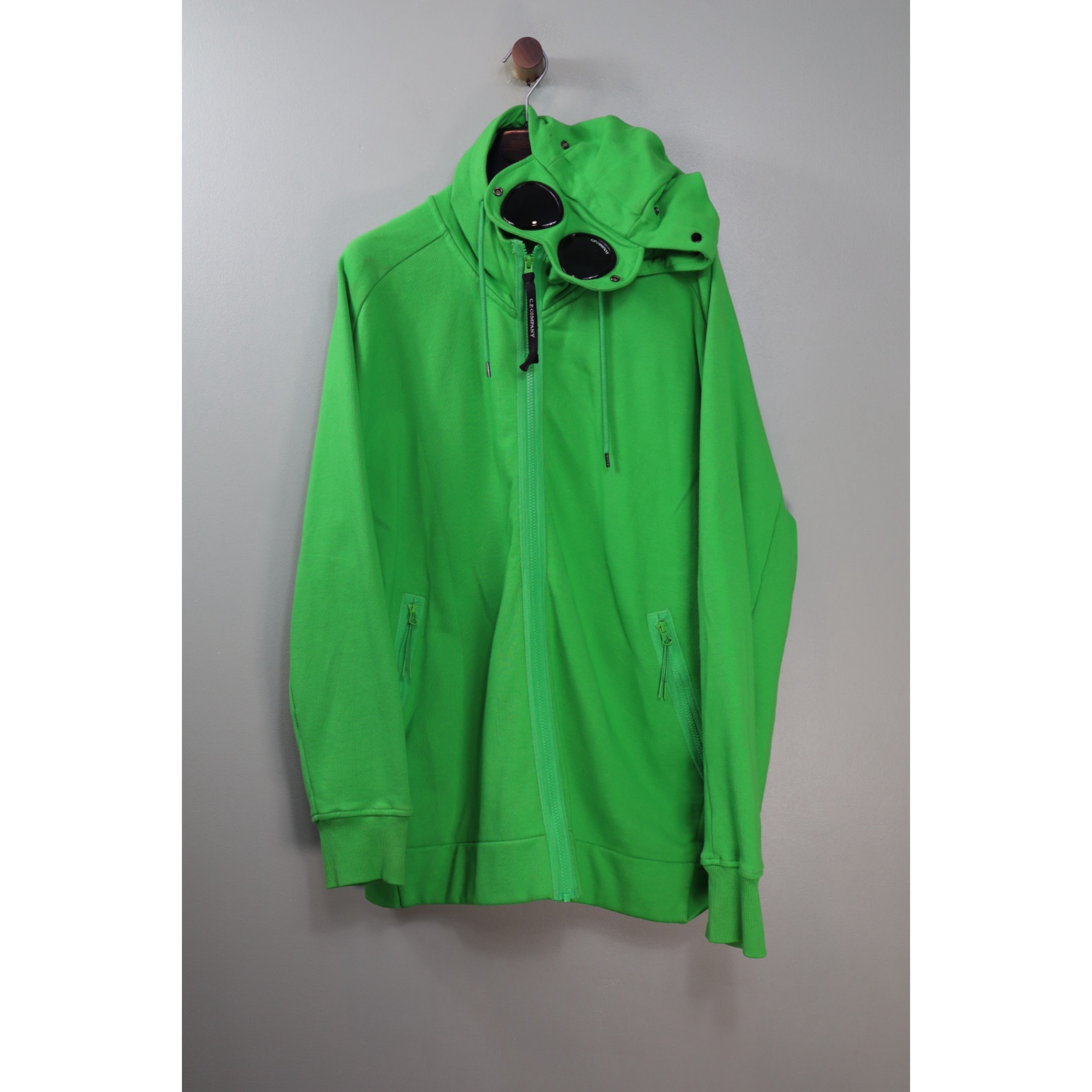 C.P. Company Green Goggle Hoodie