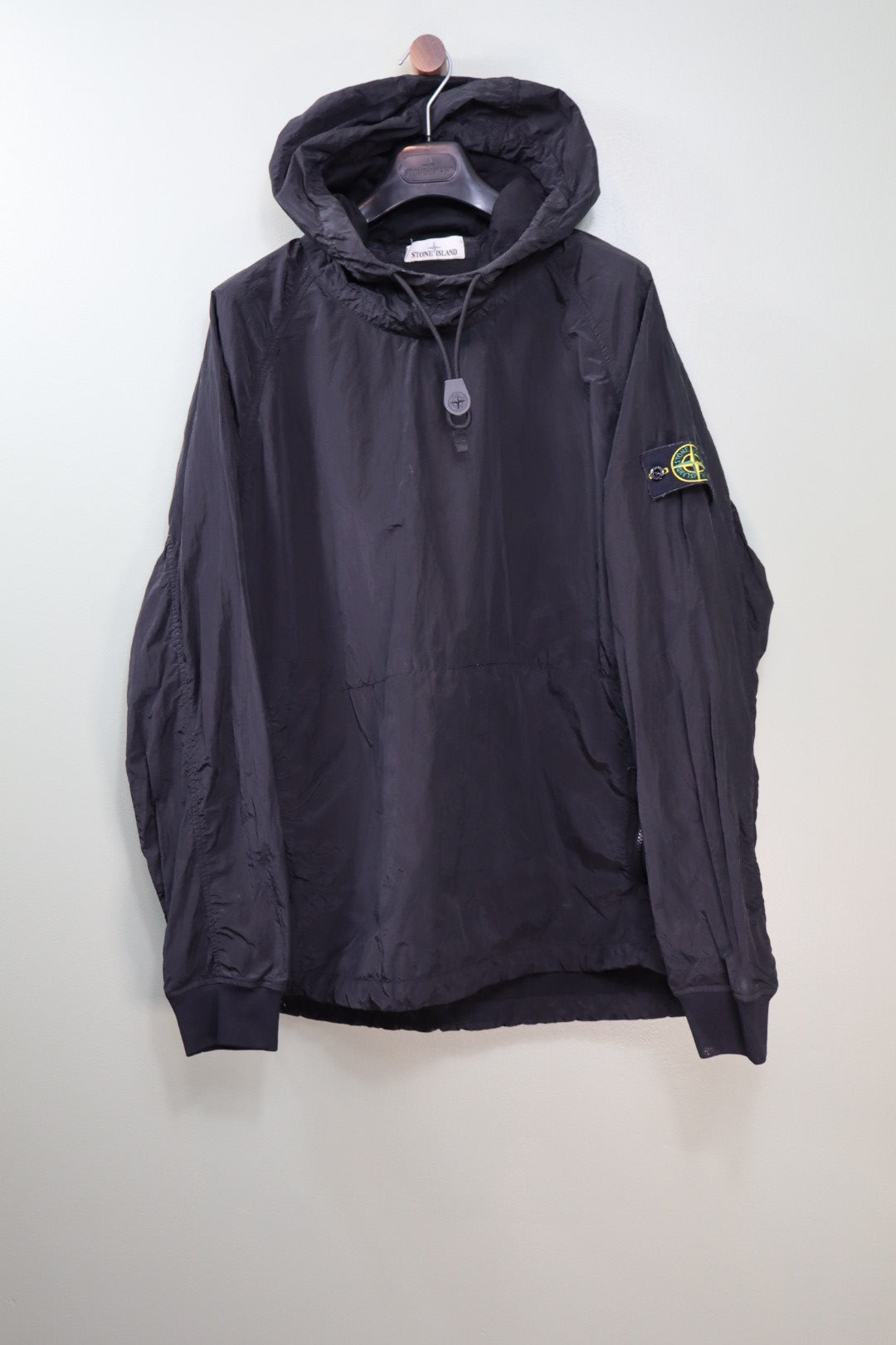 Stone Island Black Nylon Metal Smock