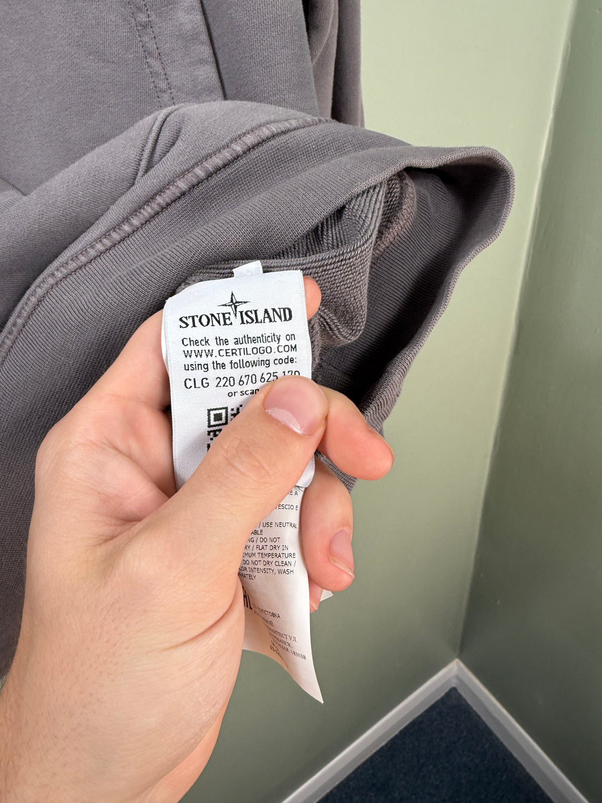 Stone Island Charcoal Grey Hoodie