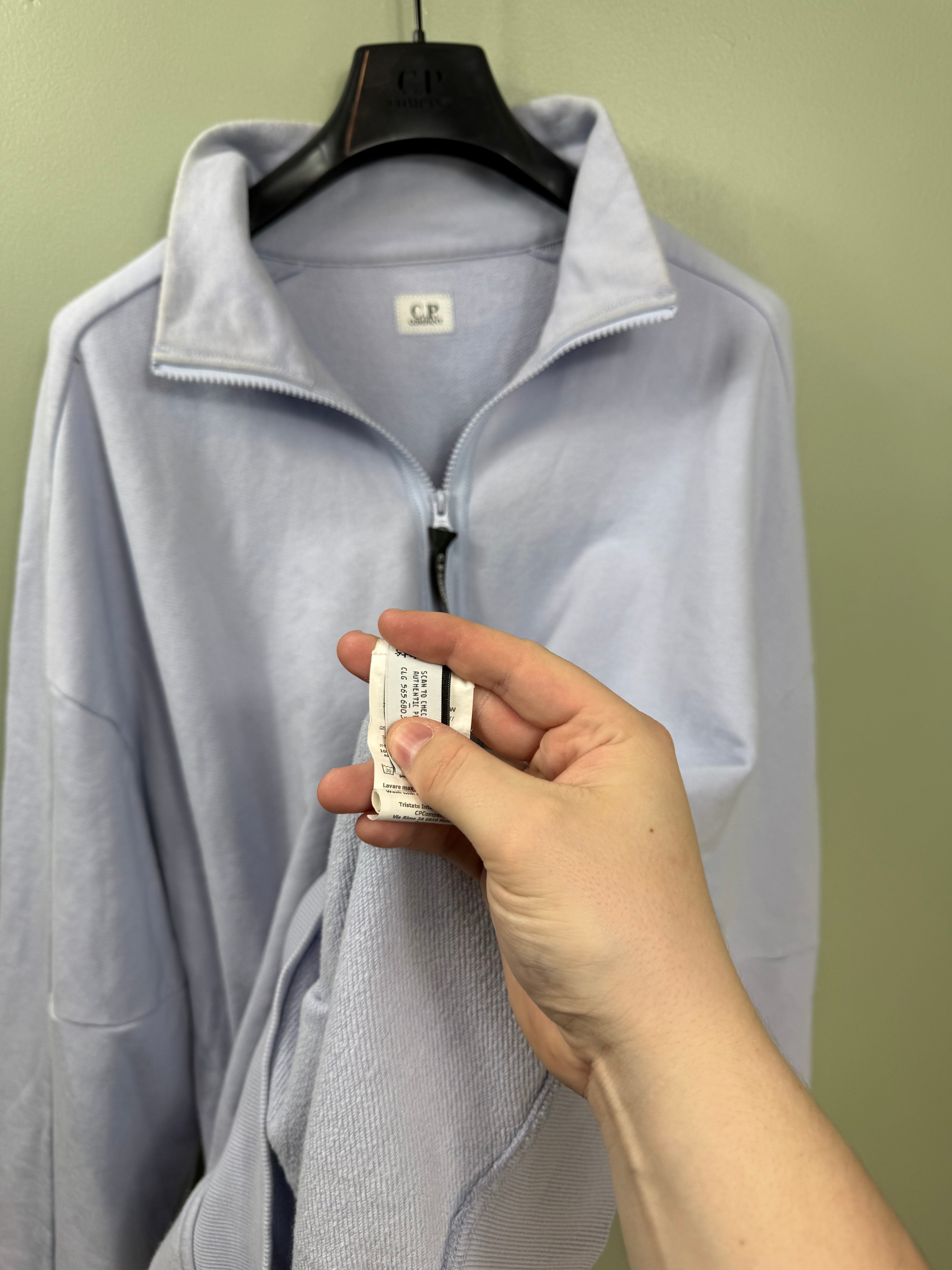 C.P. Company Lavender 1/4 Zip Jumper