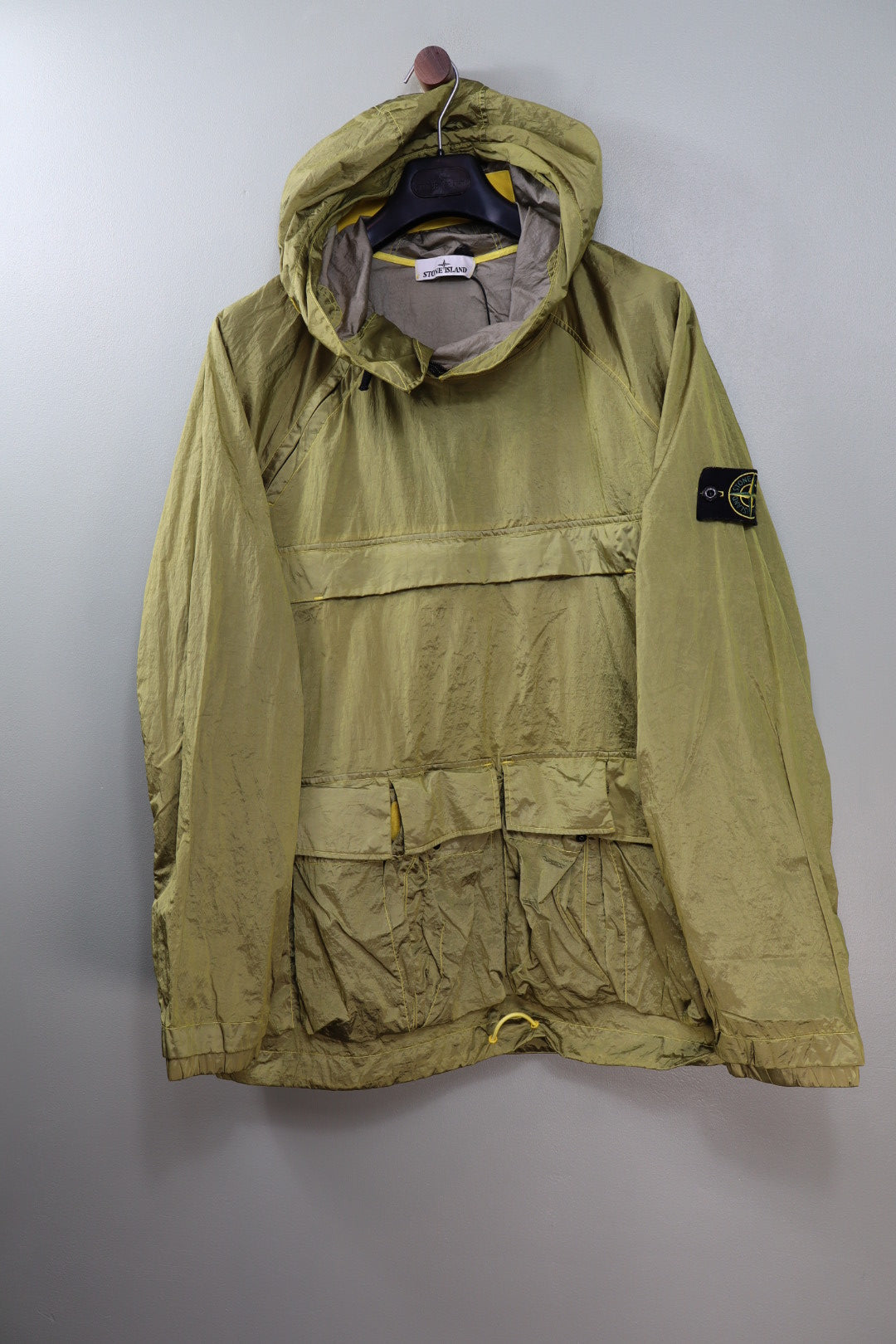 Stone Island Yellow Nylon Metal Smock