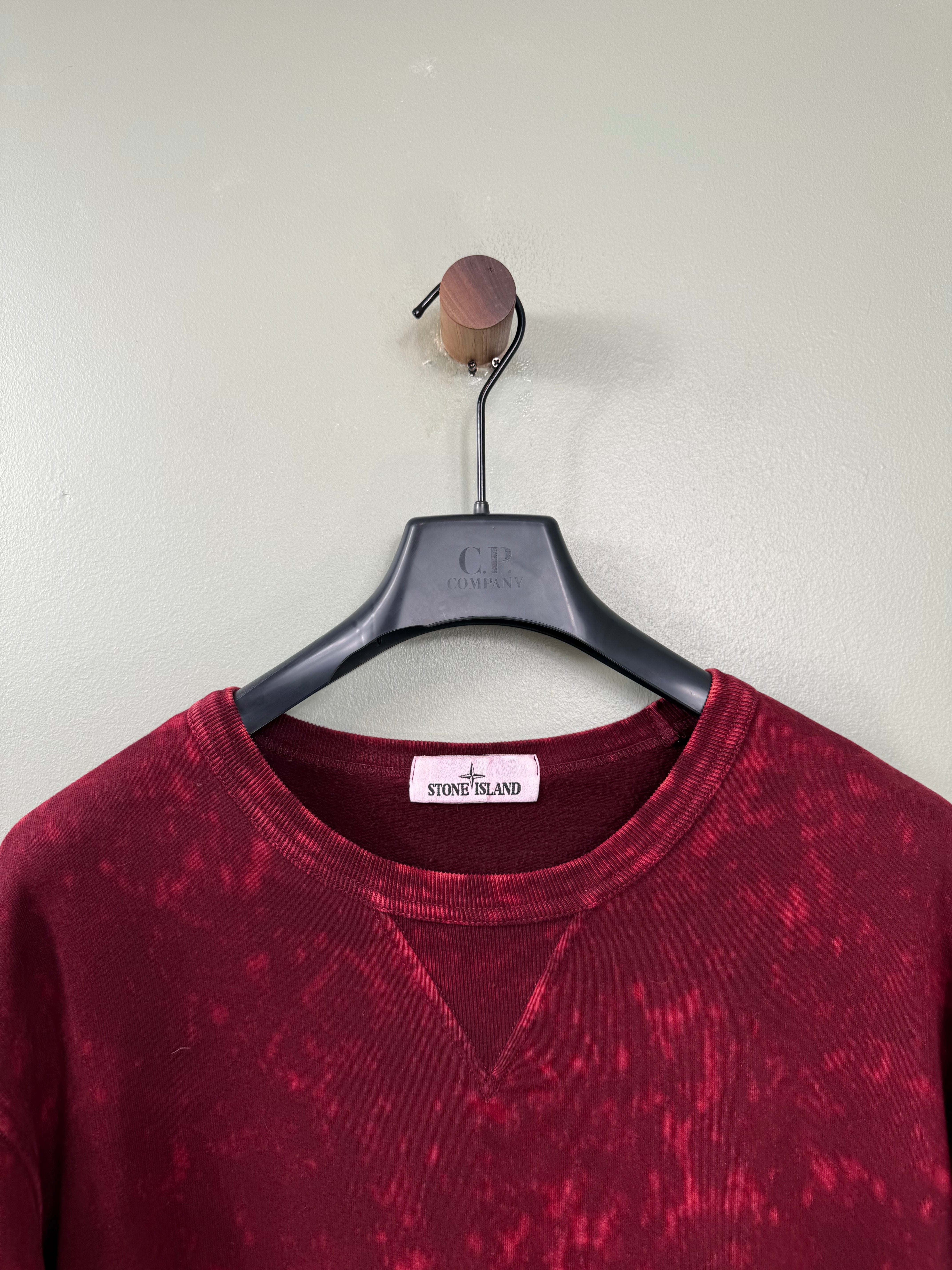 Stone Island Red Ovo Dye Jumper