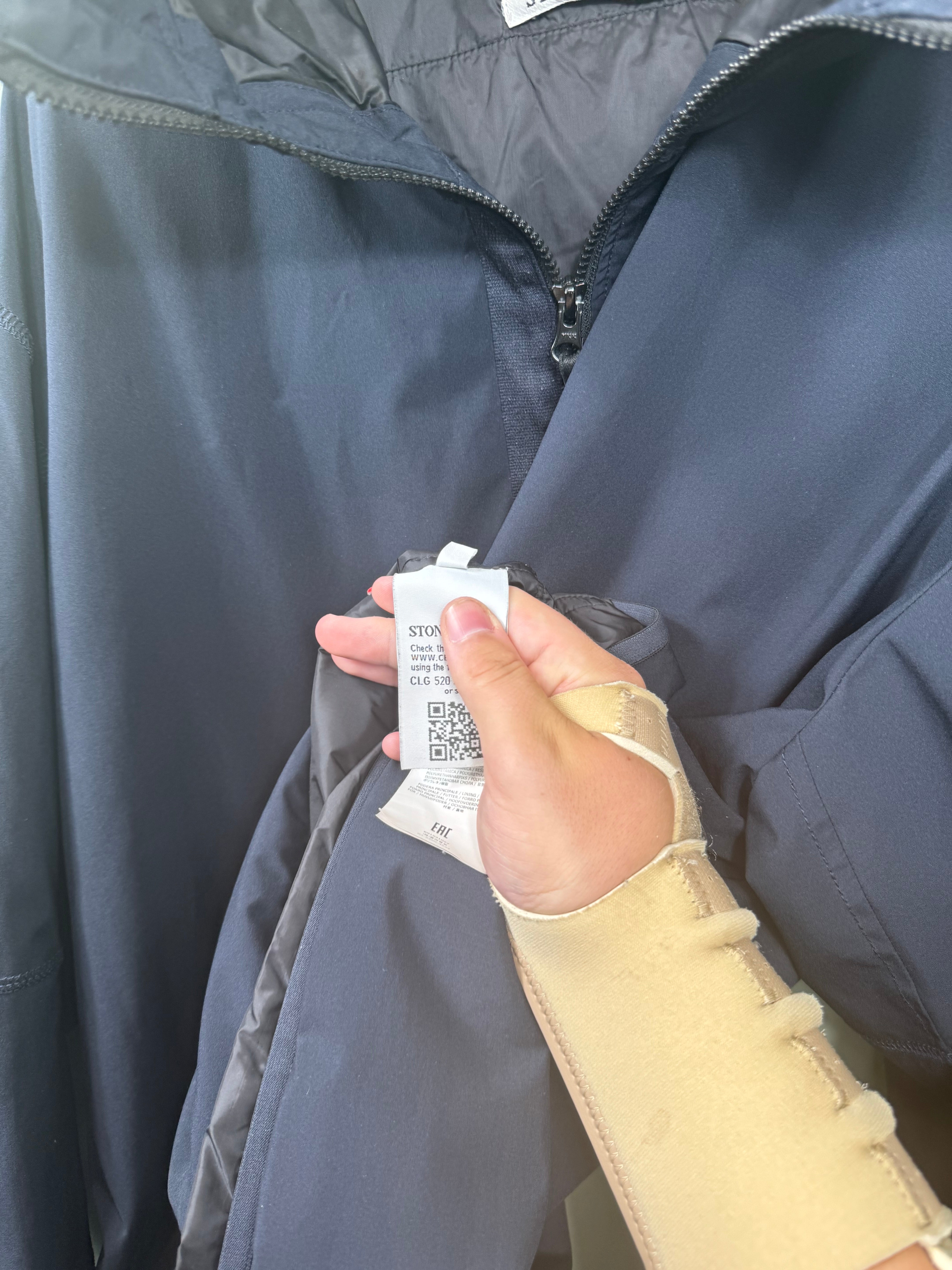 Stone Island Navy Soft Shell Jacket