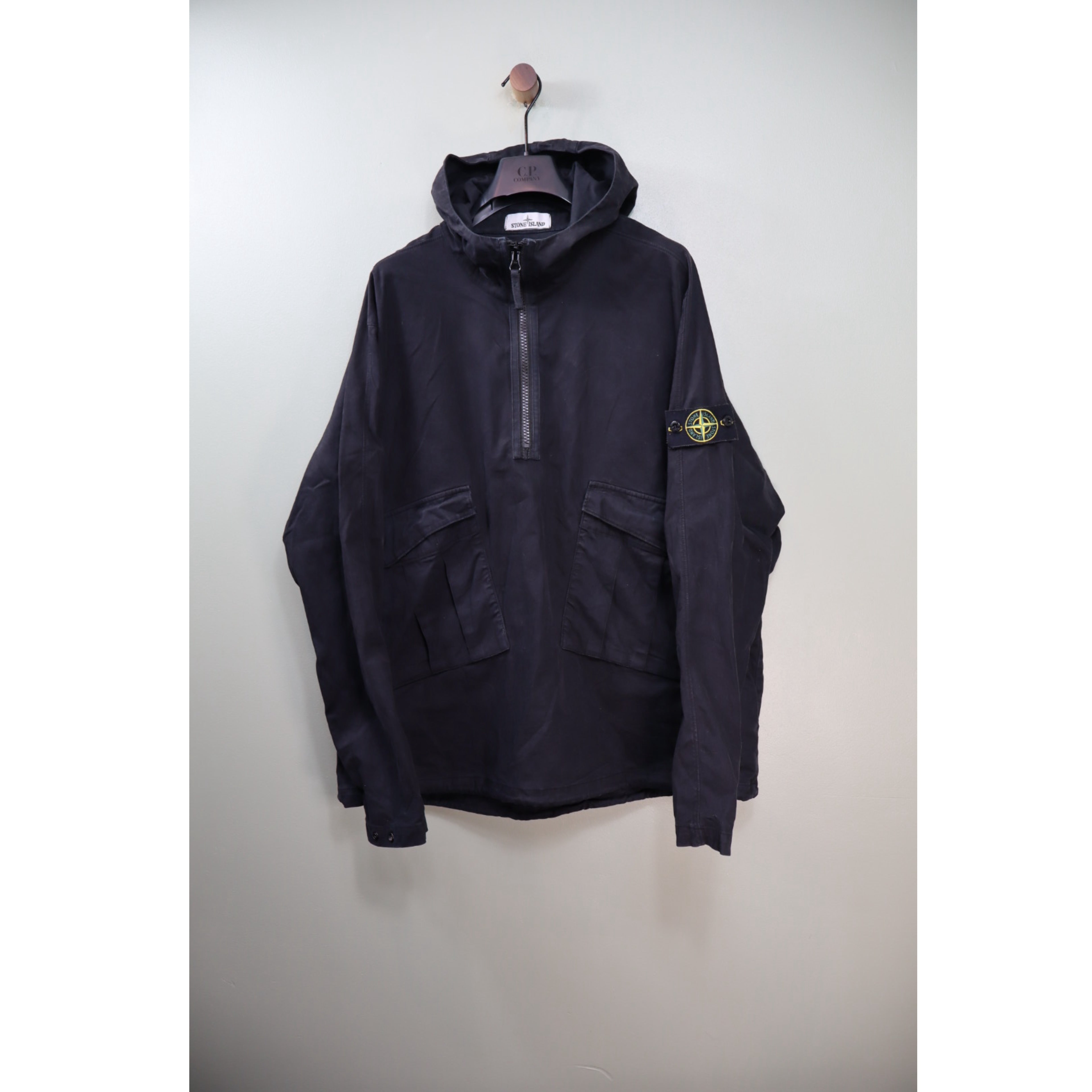 Stone Island Black Moleskin Smock