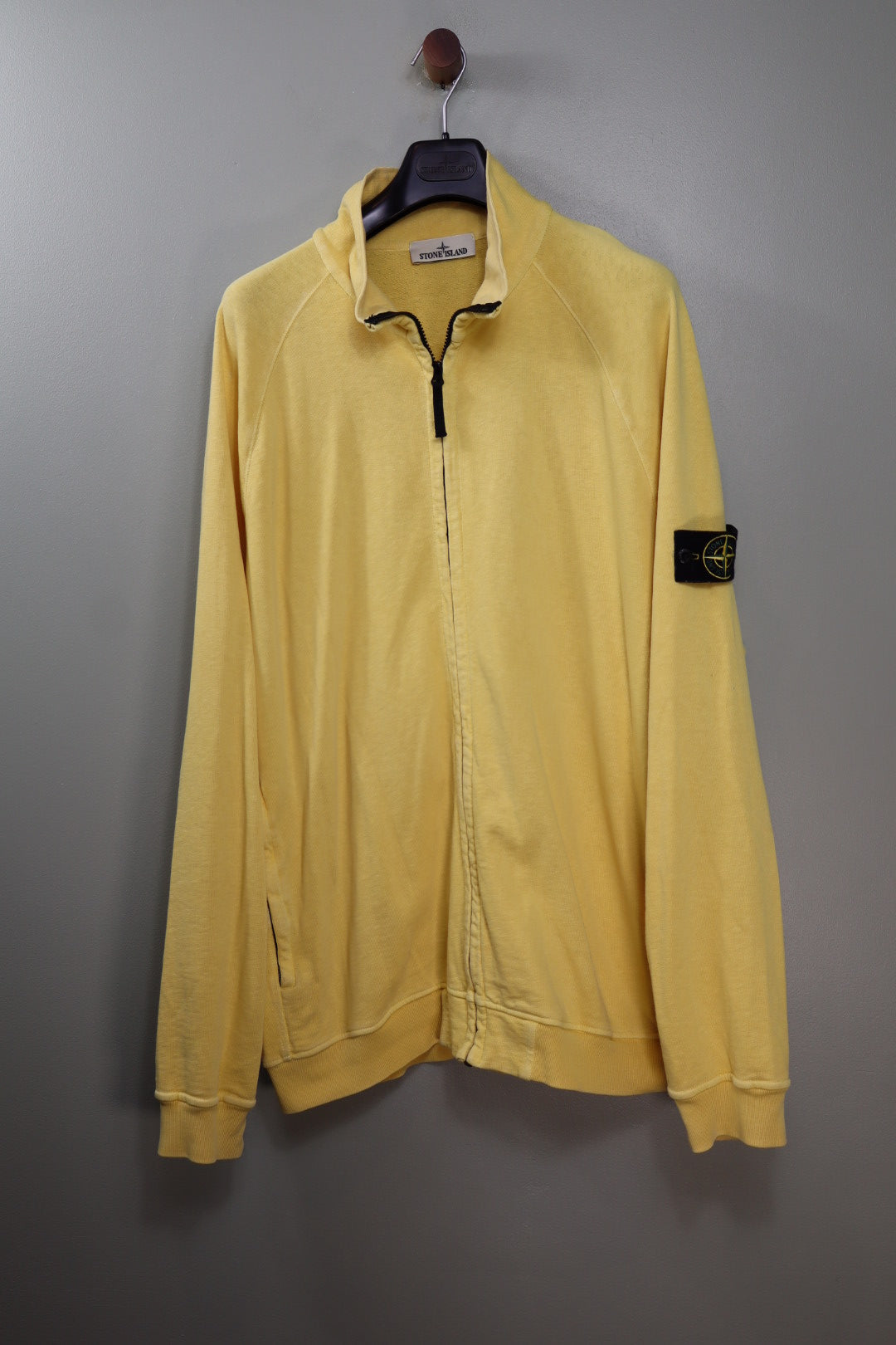 Stone Island Yellow Zipped Jumper