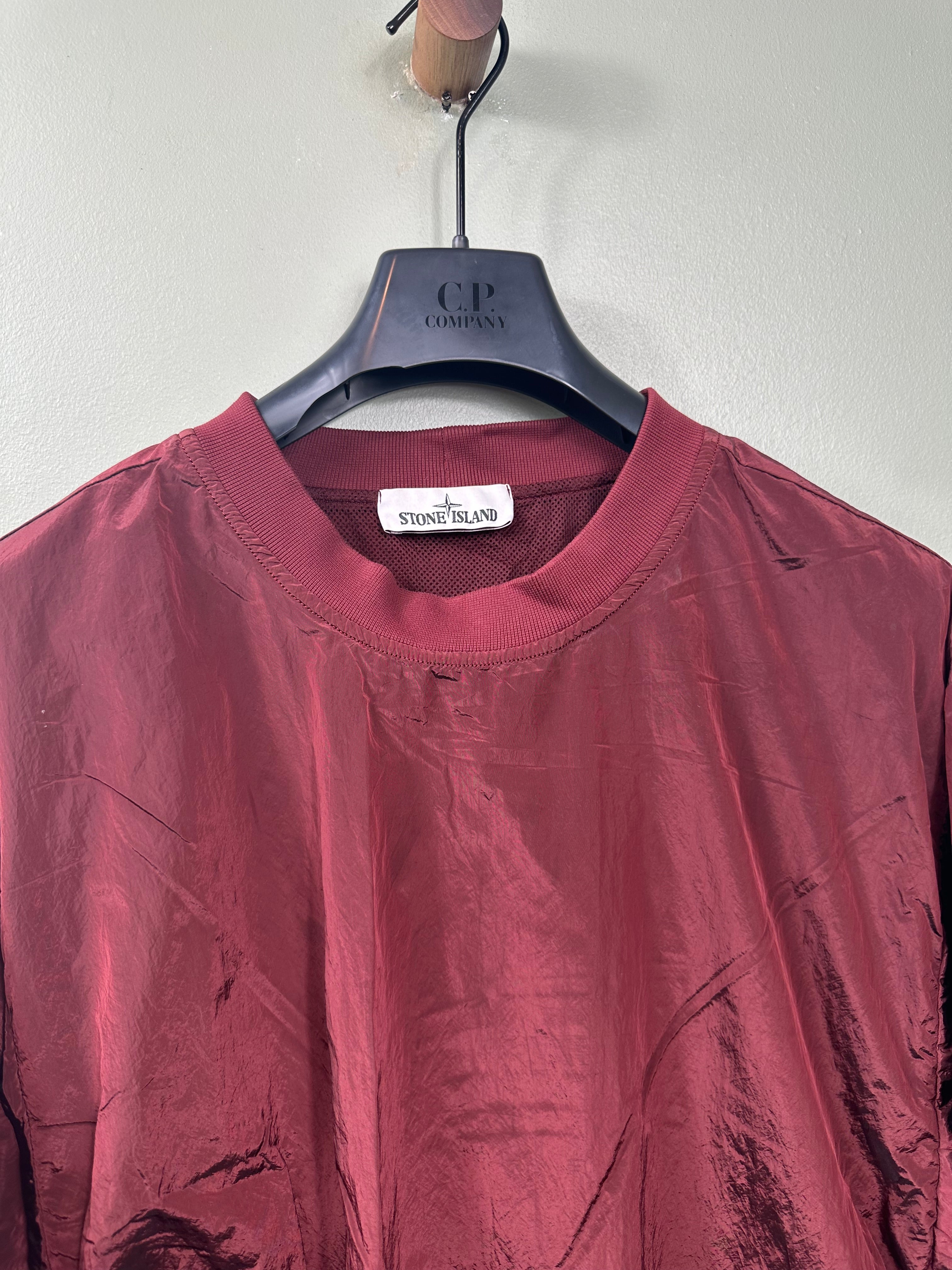 Stone Island Burgundy Nylon Metal Jumper