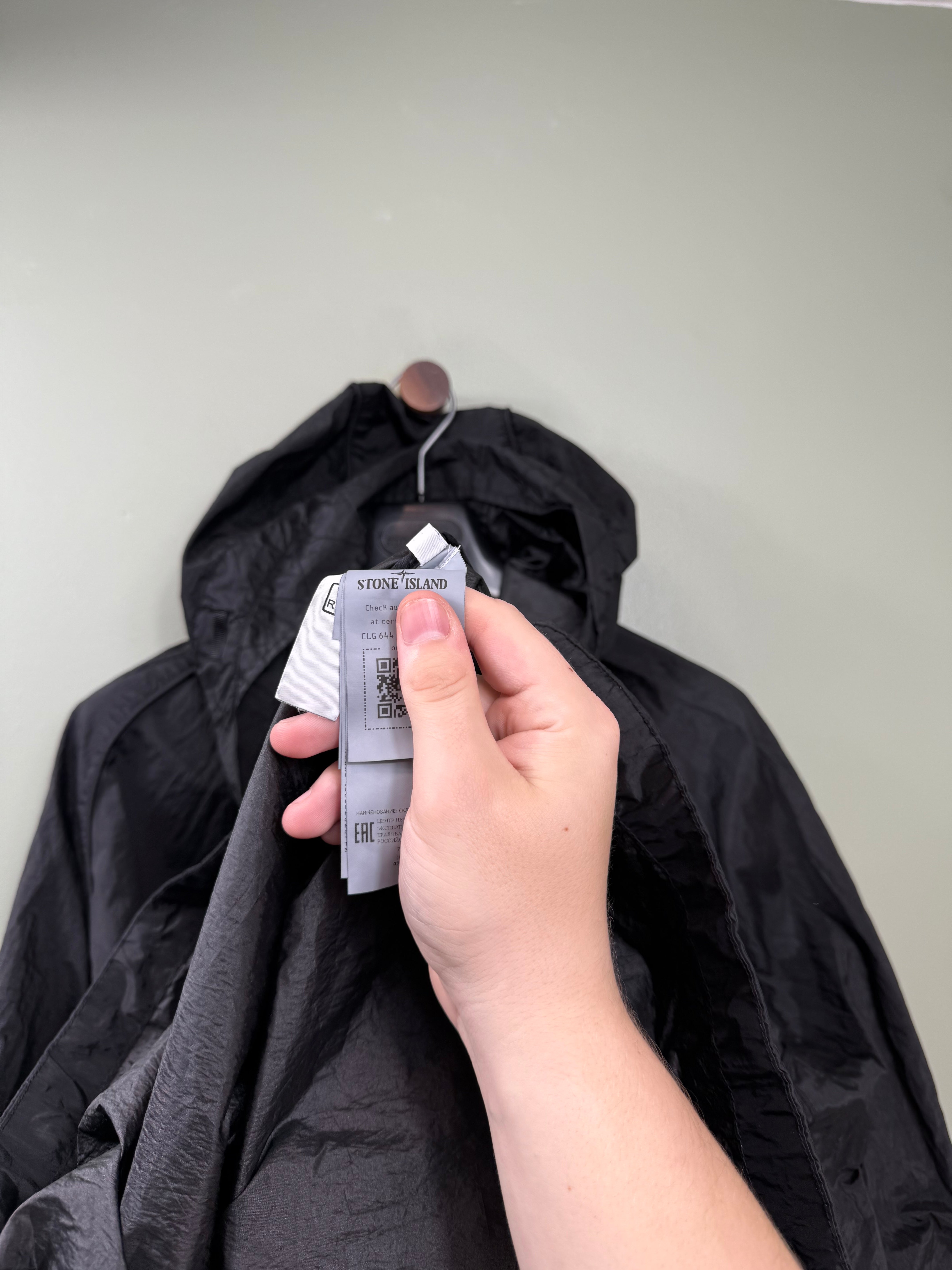 Stone Island Black Nylon Metal Watro Smock