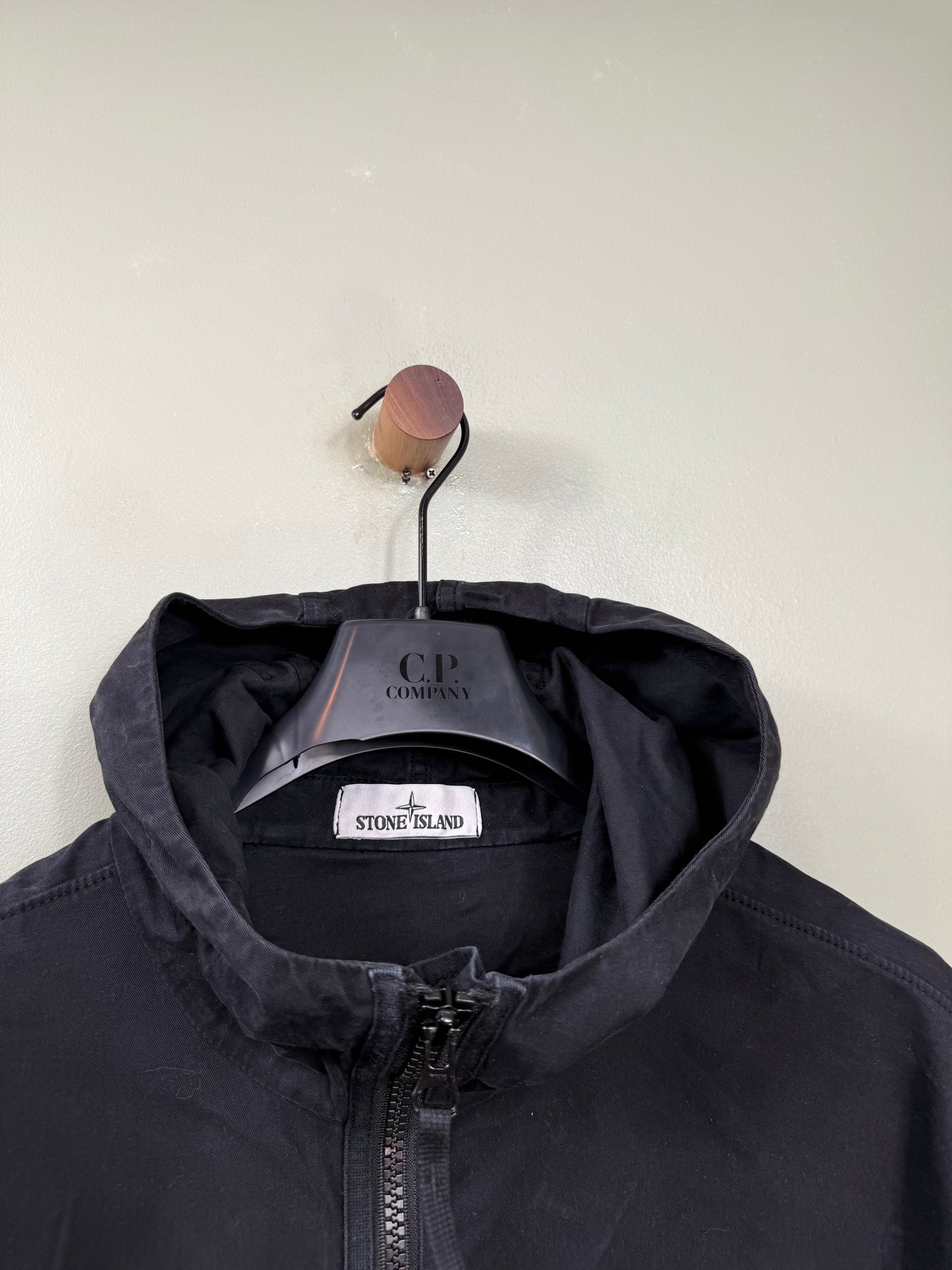 Stone Island Black Moleskin Smock