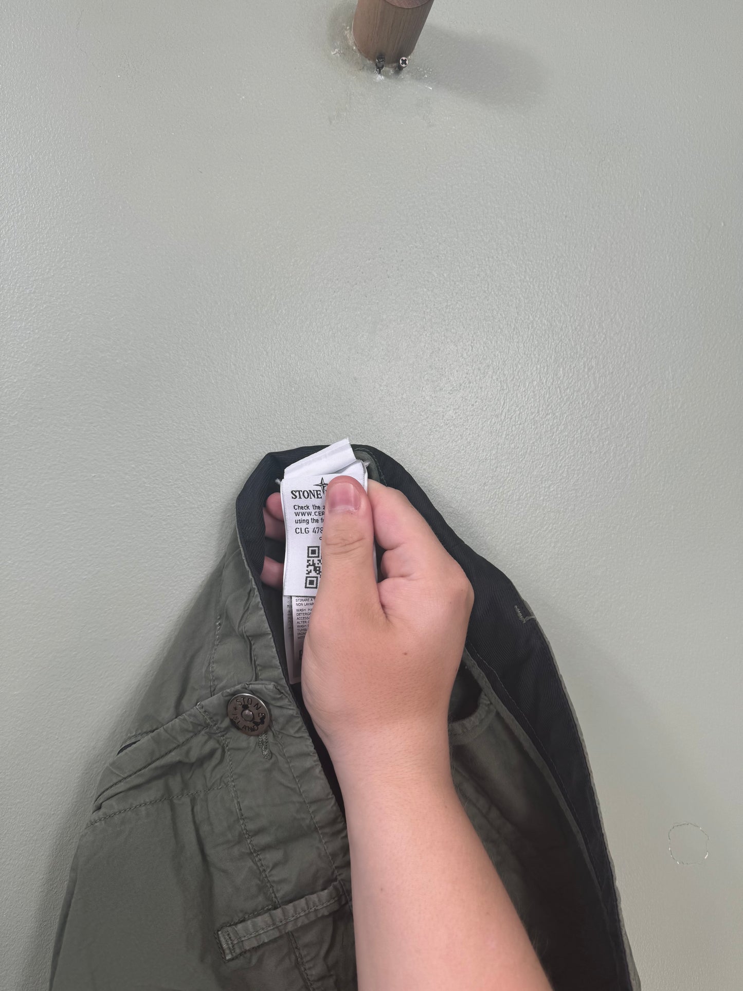Stone Island Khaki RE Cargo Shorts