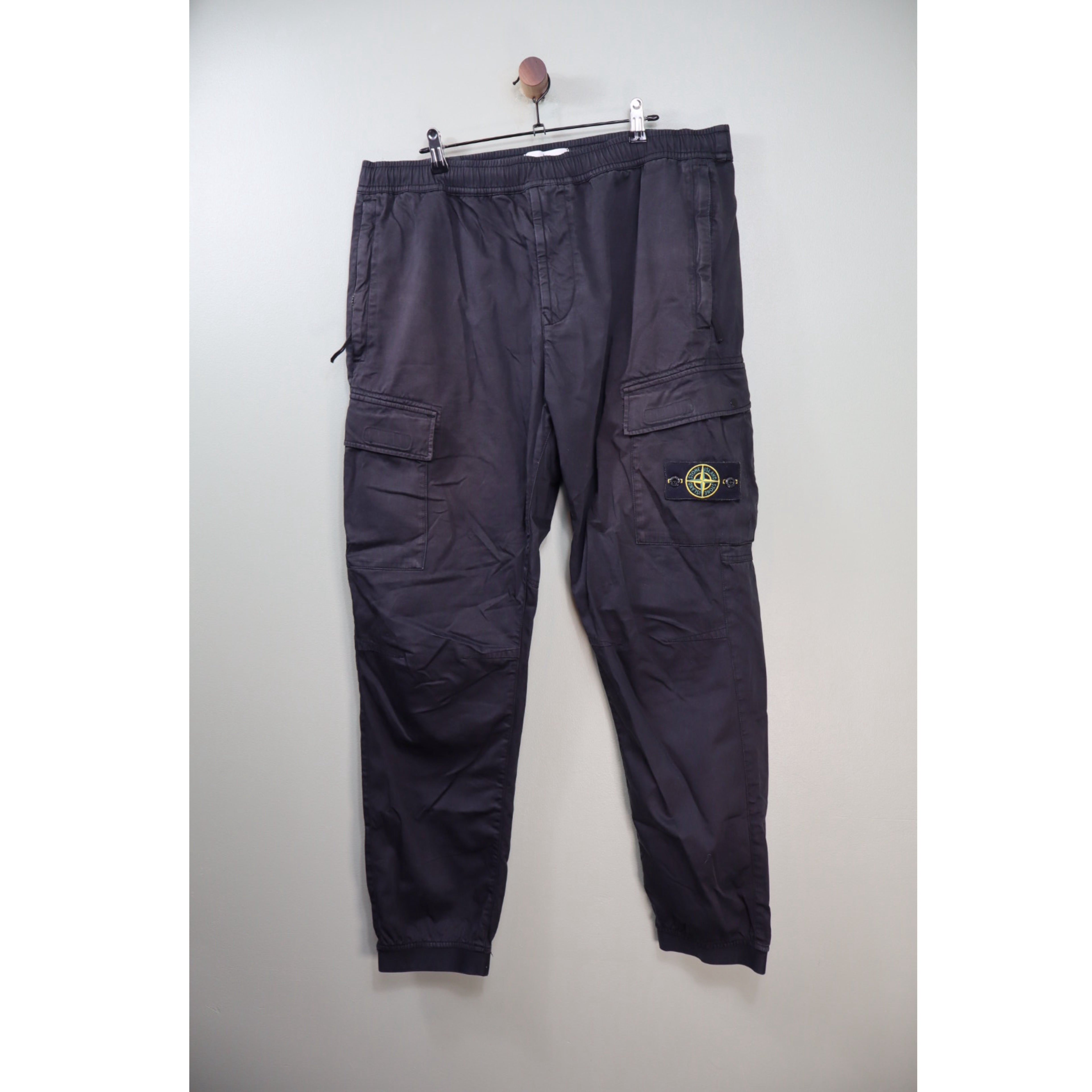 Stone Island Black RE-T Cargo Bottoms