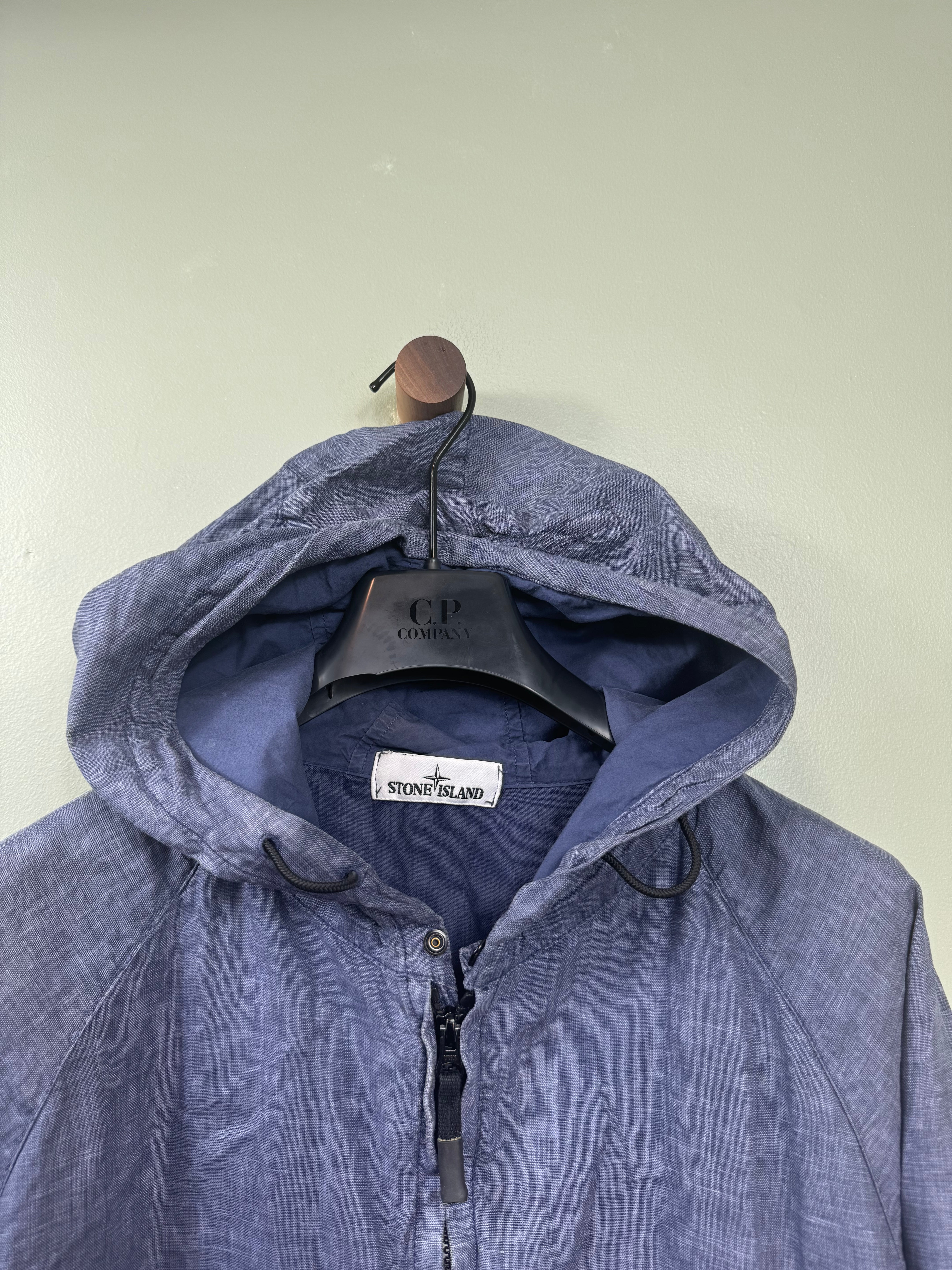 Stone Island Blue Denim Line Watro Tela Jacket
